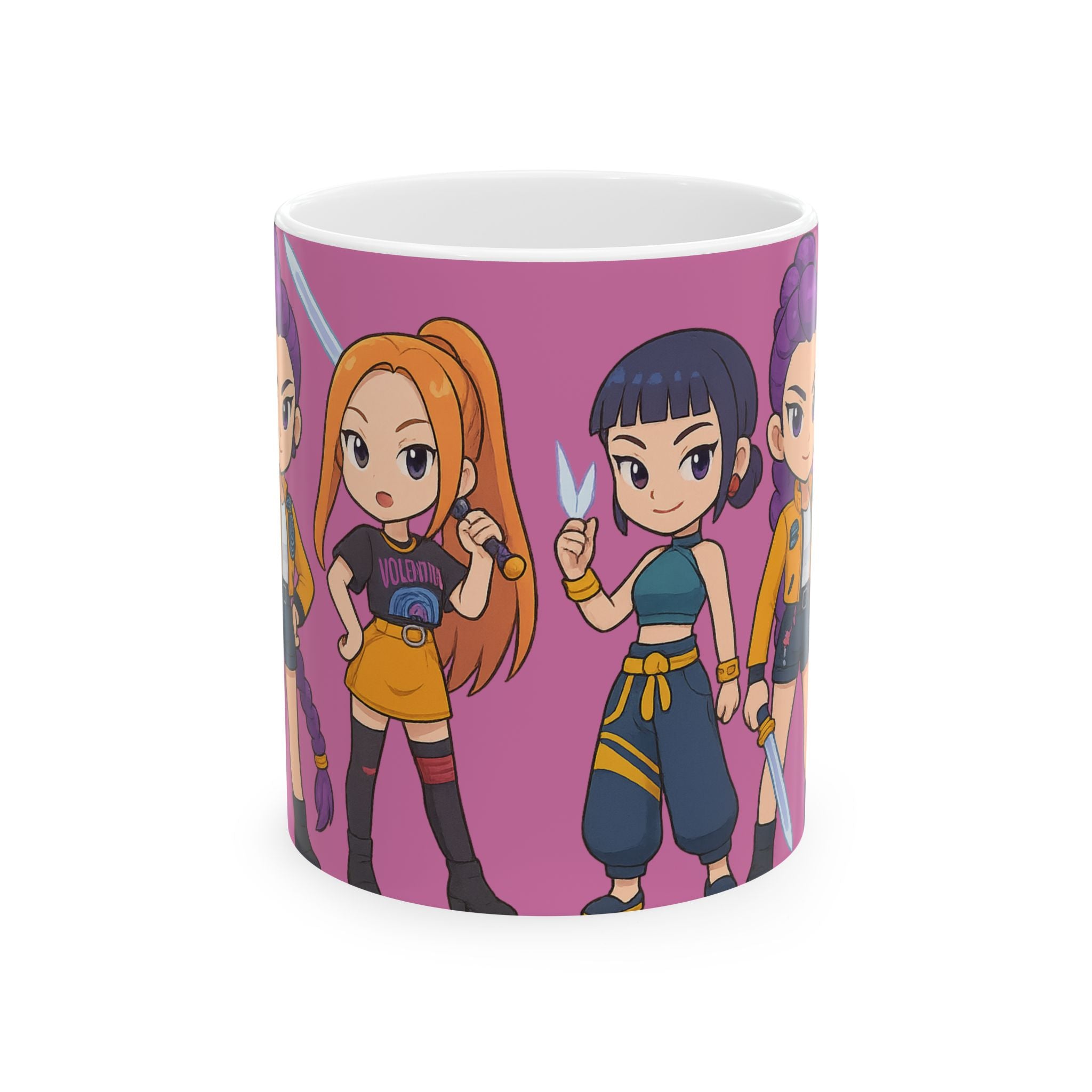 Kpop Demon hunters Ceramic Mug, (11oz, 15oz)
