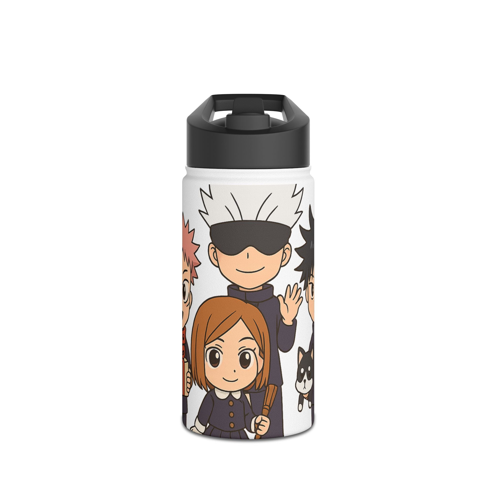 Jujutsu Kaisen Anime Stainless Steel Water Bottle, Standard Lid ( Solo Leveling)
