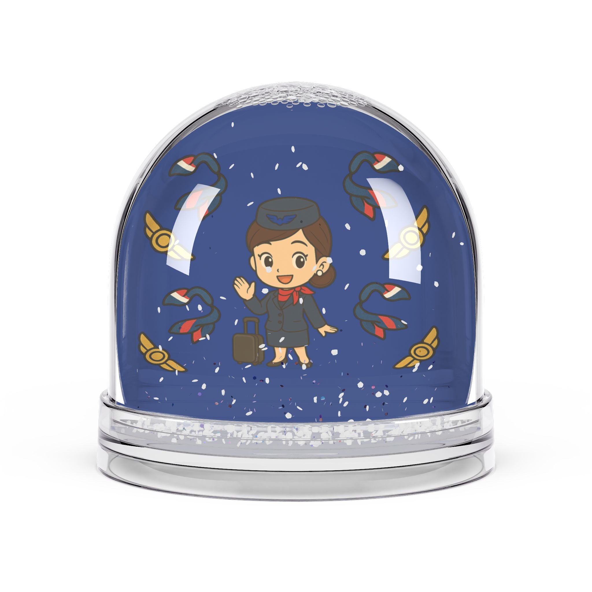 Flight Crew Snow Globe