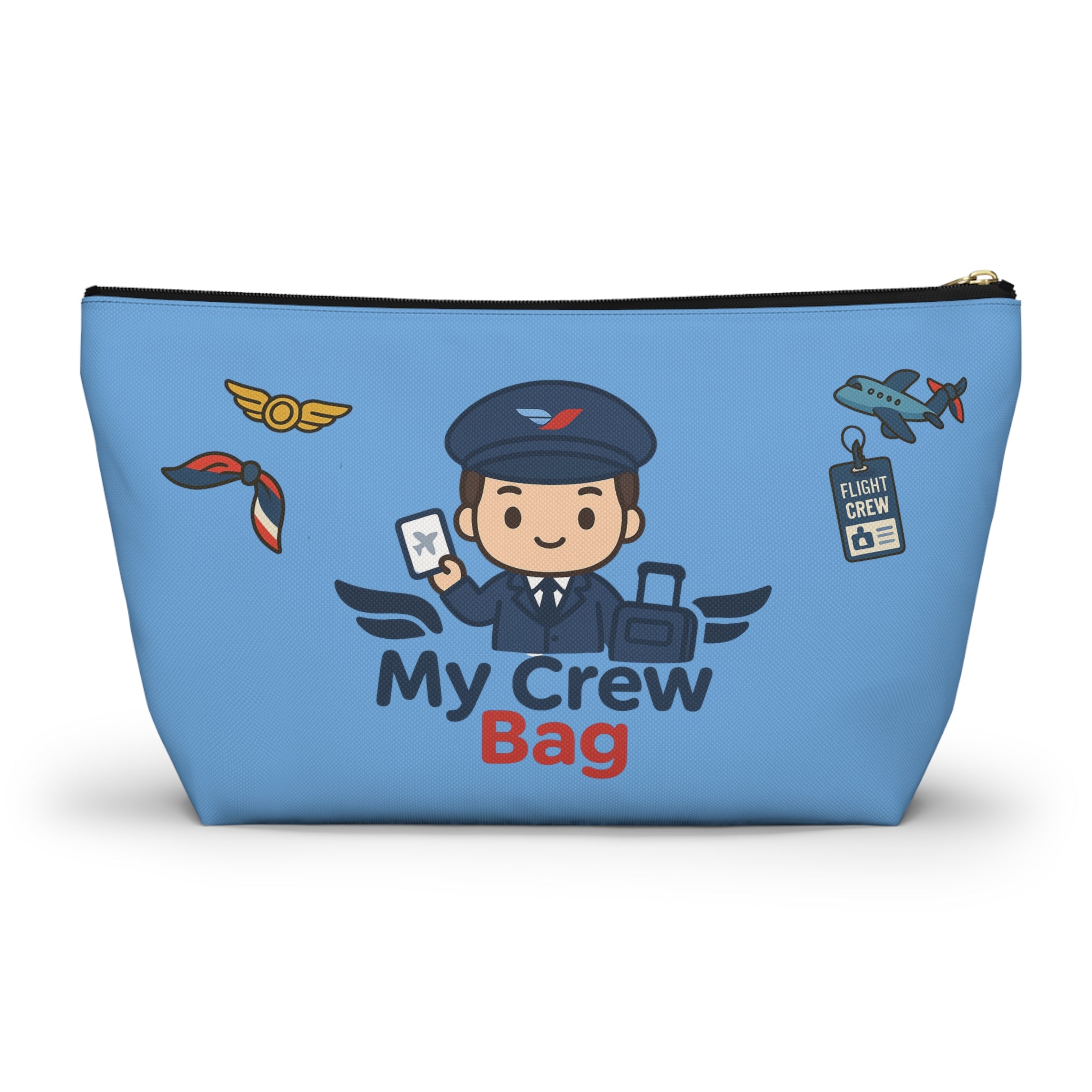 Flight Crew Accessory Pouch w T-bottom