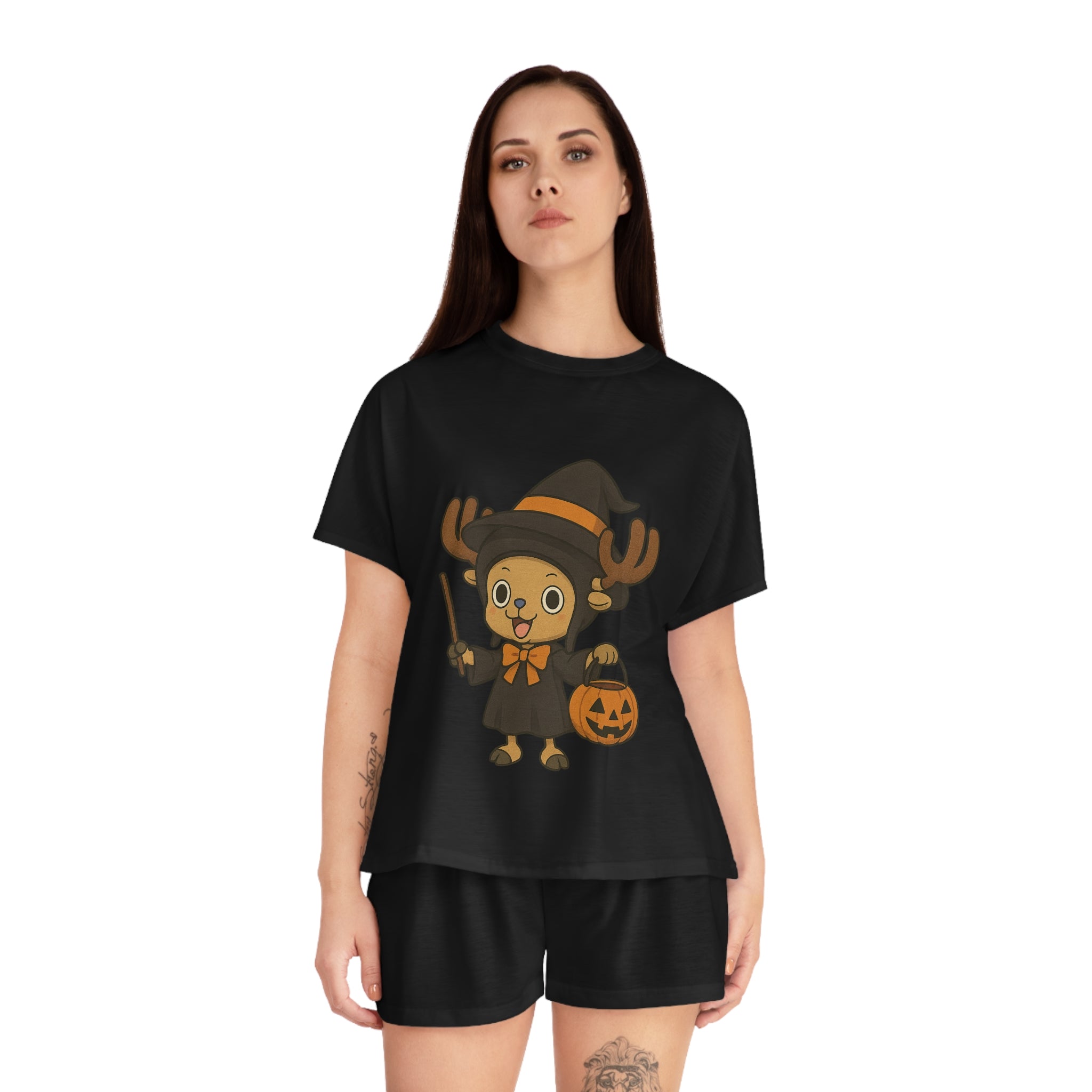 Chopper Halloween Women's Short Pajama Set
