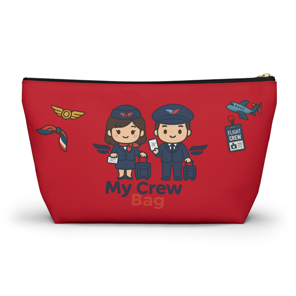 Flight Crew Accessory Pouch w T-bottom