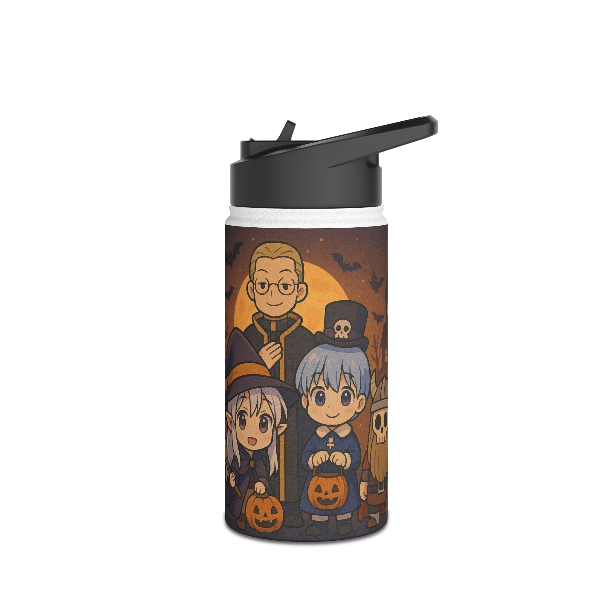 Anime Stainless Steel Water Bottle, Standard Lid