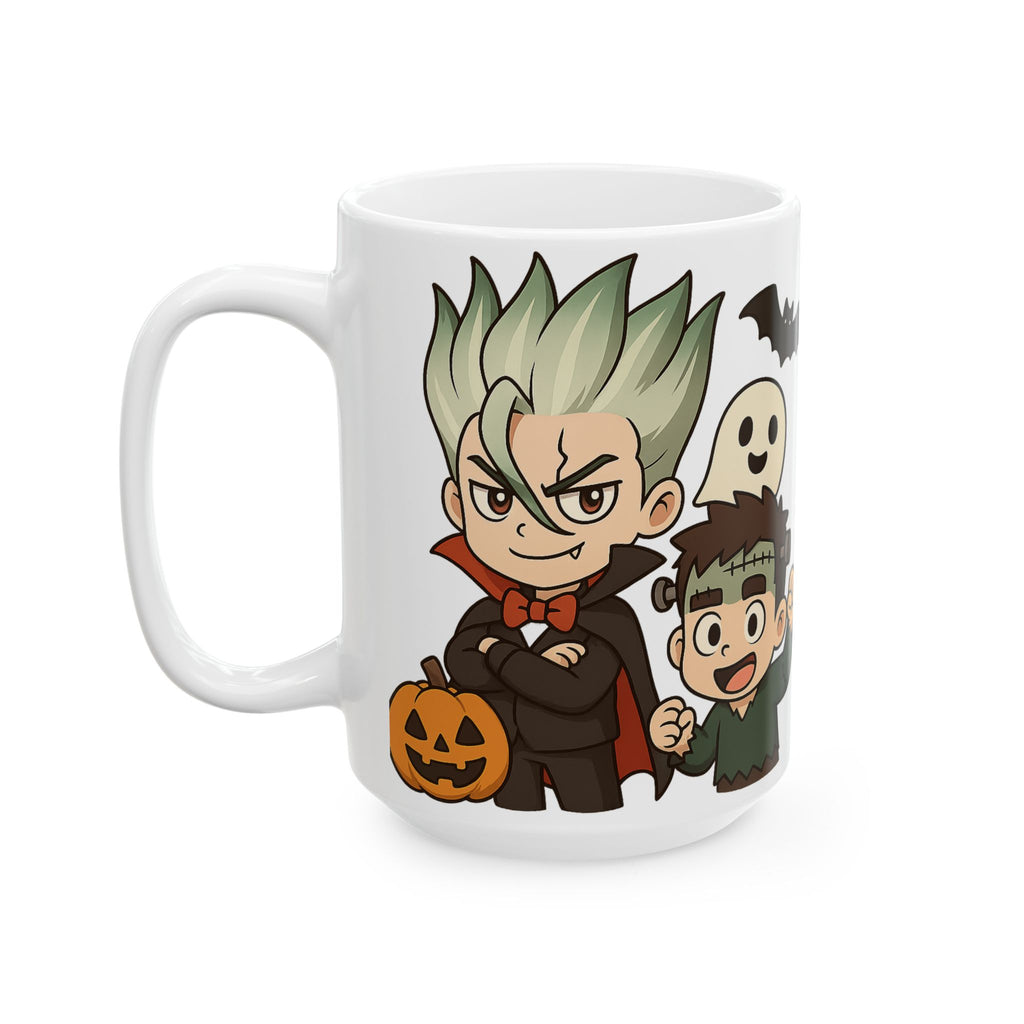 Dr Stone Anime Halloween Ceramic Mug, (11oz, 15oz)