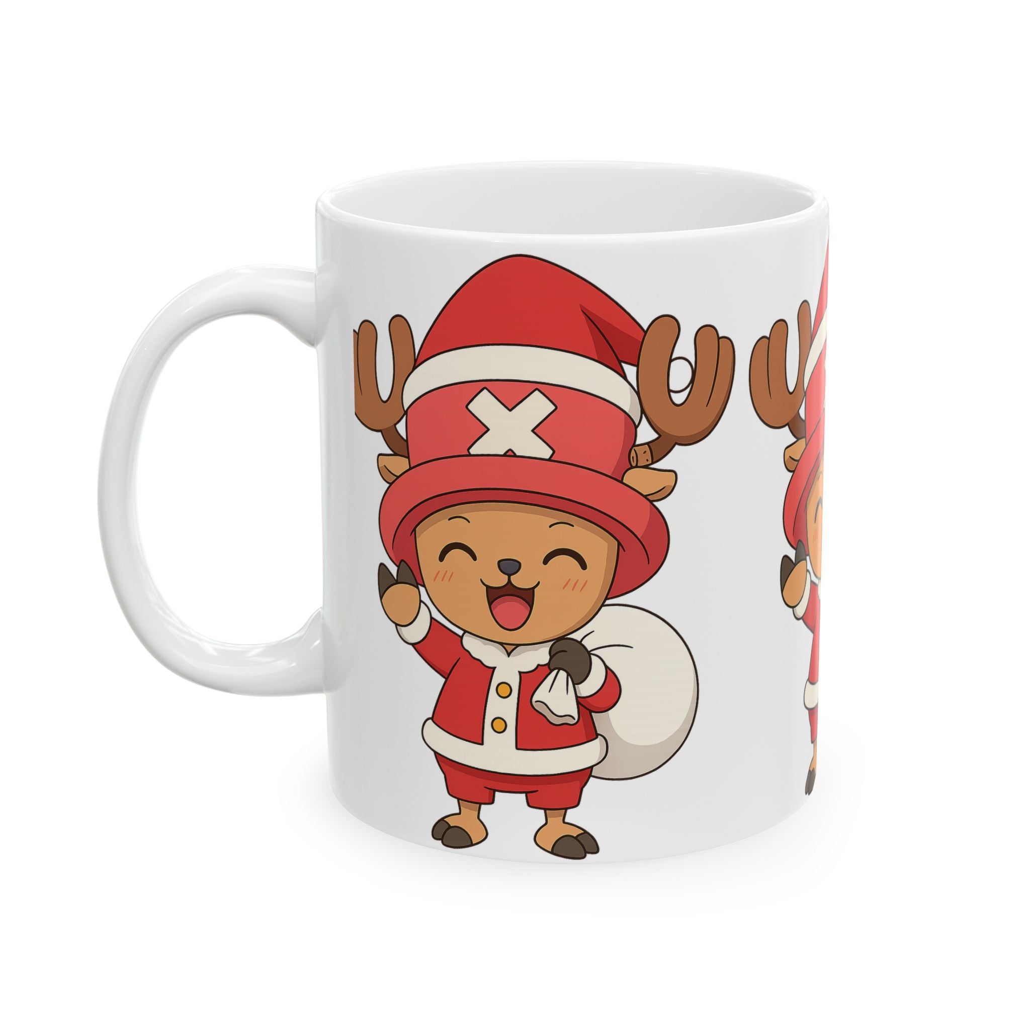 Christmas Chopper Anime Ceramic Mug, (11oz, 15oz)