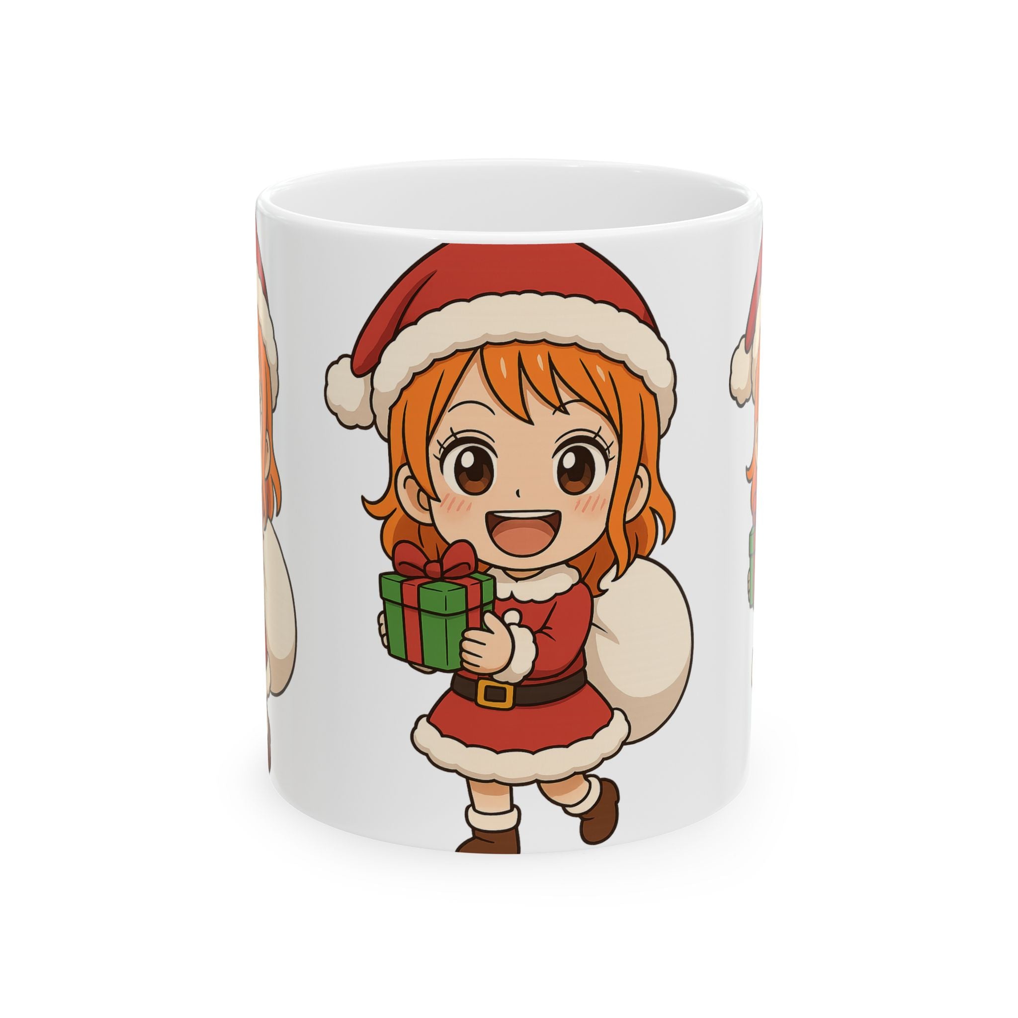 Christmas Nami Anime Ceramic Mug, (11oz, 15oz)