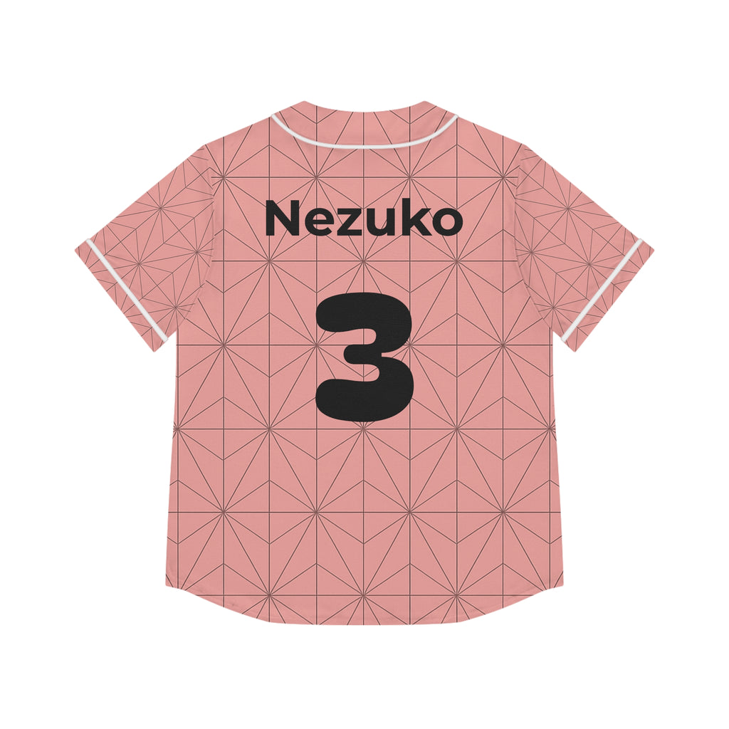 Nezuko Women's Baseball Jersey (AOP)