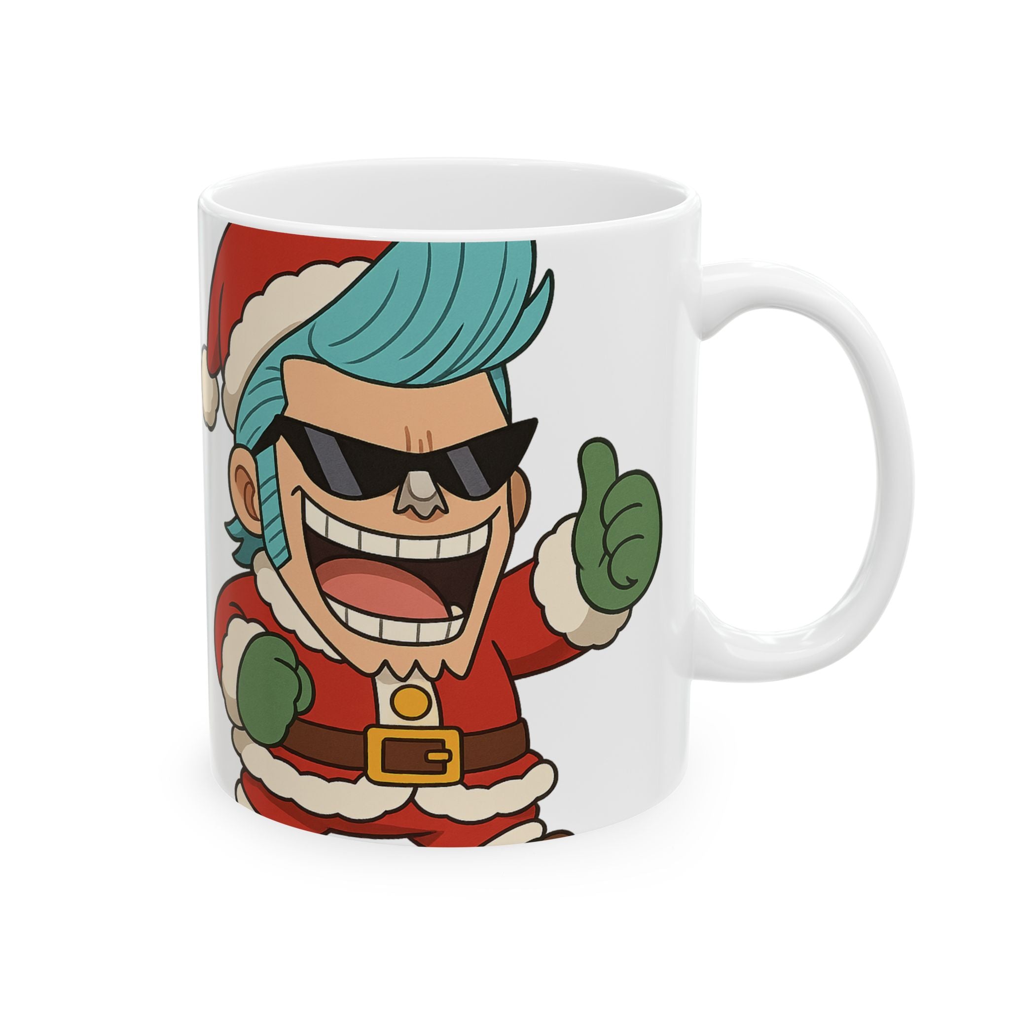 Christmas Franky Anime Ceramic Mug, (11oz, 15oz)