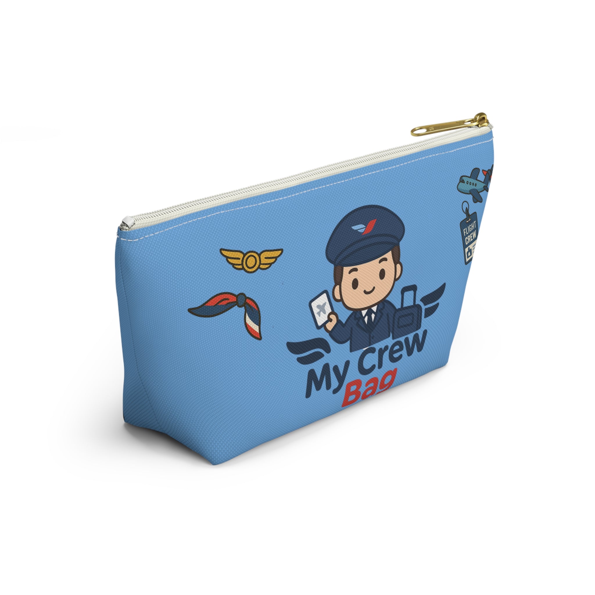 Flight Crew Accessory Pouch w T-bottom