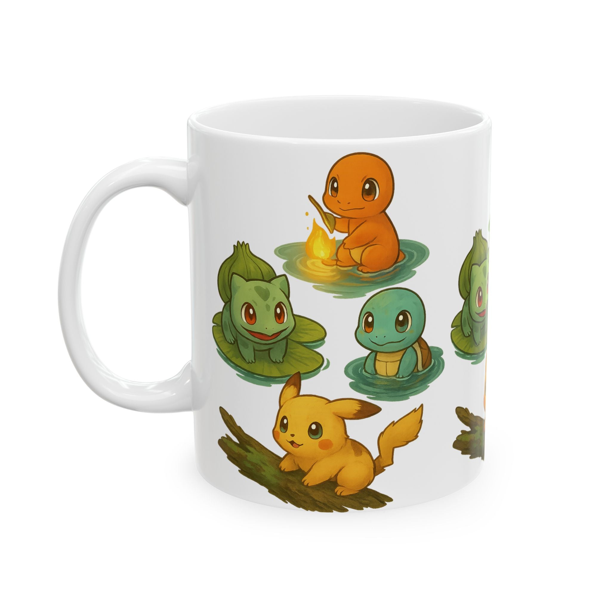 Chibi Anime Ceramic Mug, (11oz, 15oz)