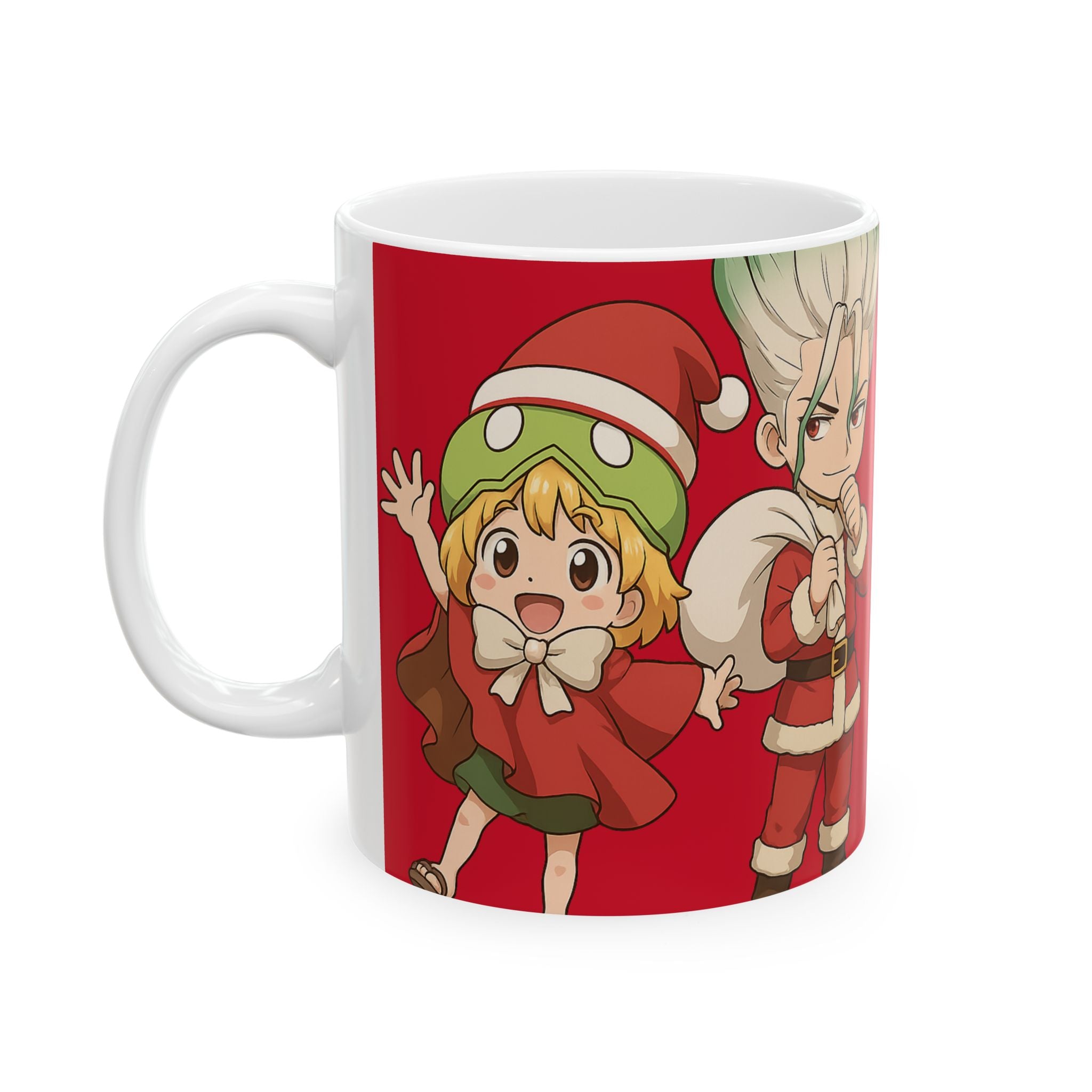 Dr Stone Anime Christmas Ceramic Mug, (11oz, 15oz)