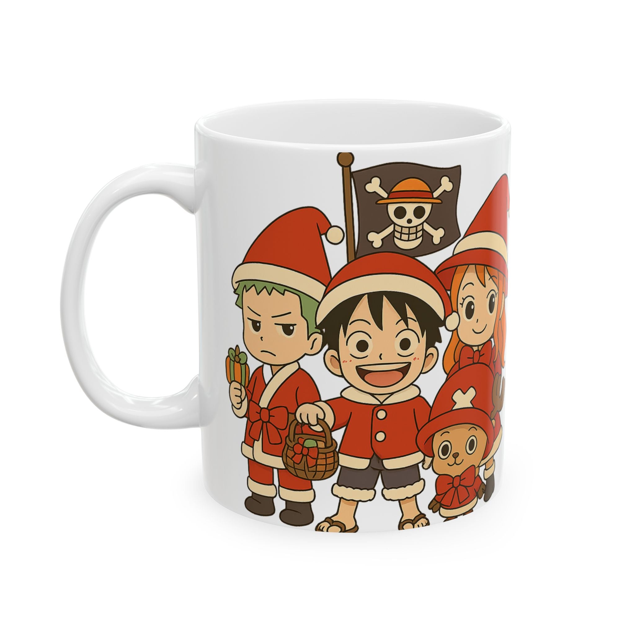 One Piece Christmas Anime  Ceramic Mug, (11oz, 15oz)