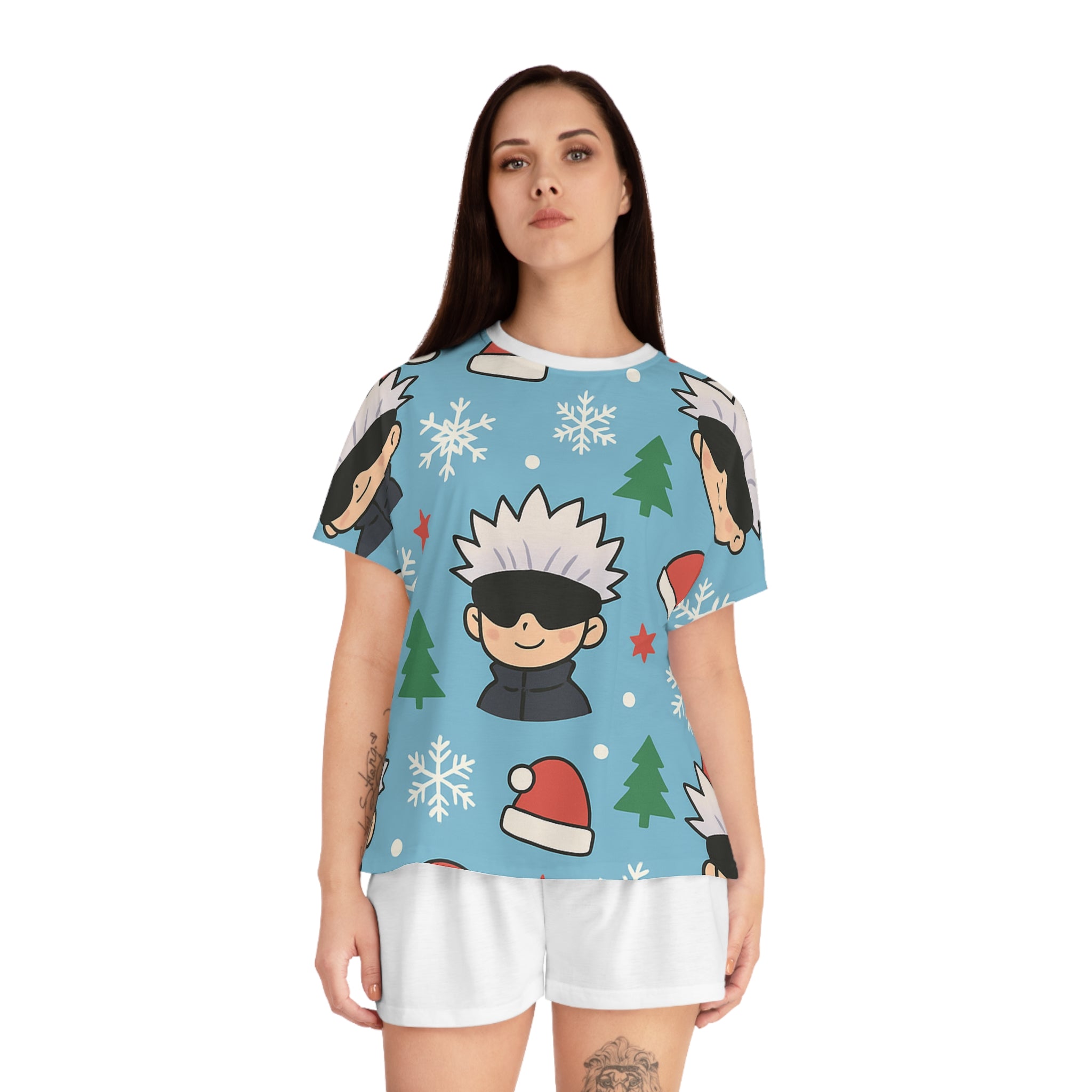 Gojo Christmas Women's Short Pajama Set