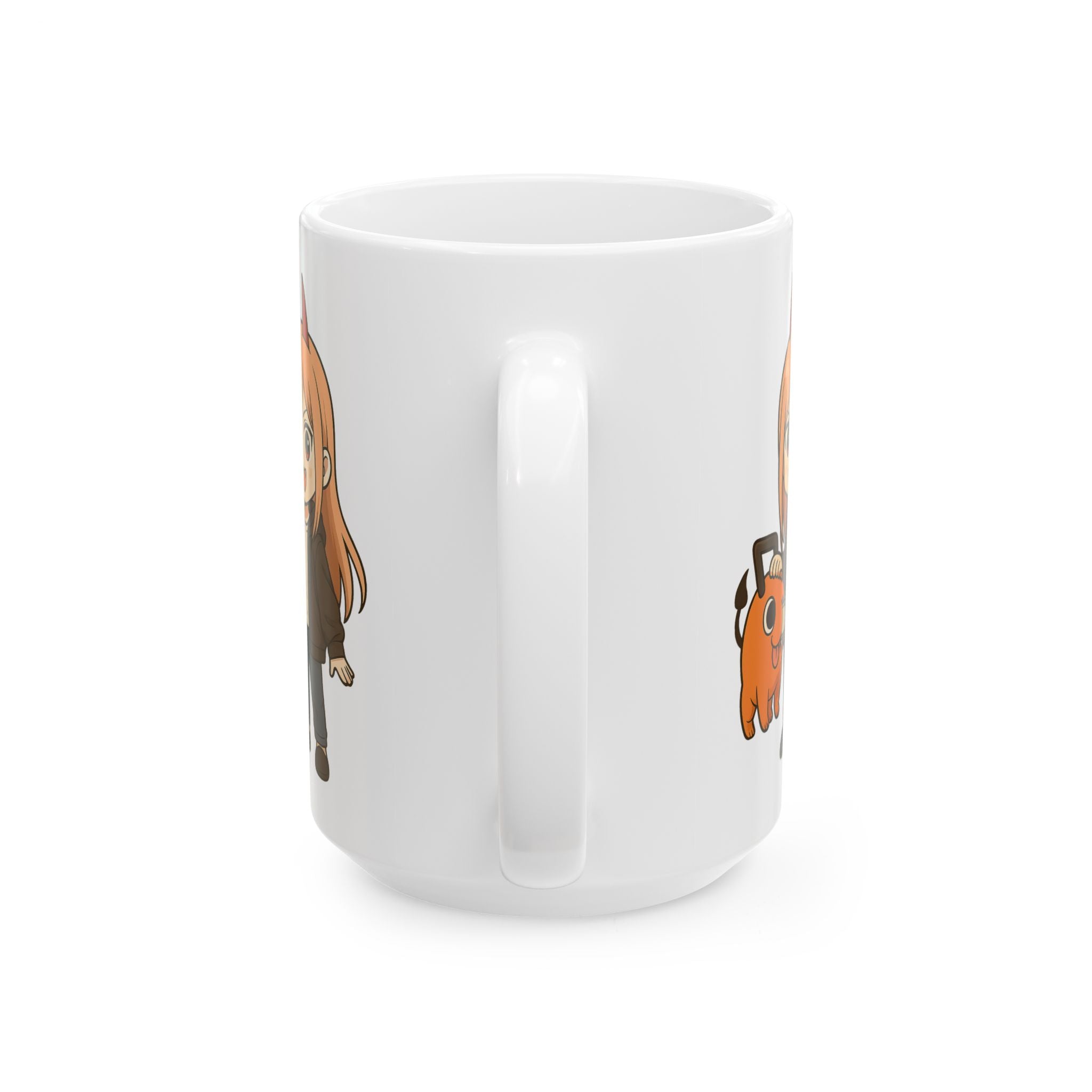Chainsaw Man Anime Ceramic Mug, (11oz, 15oz)