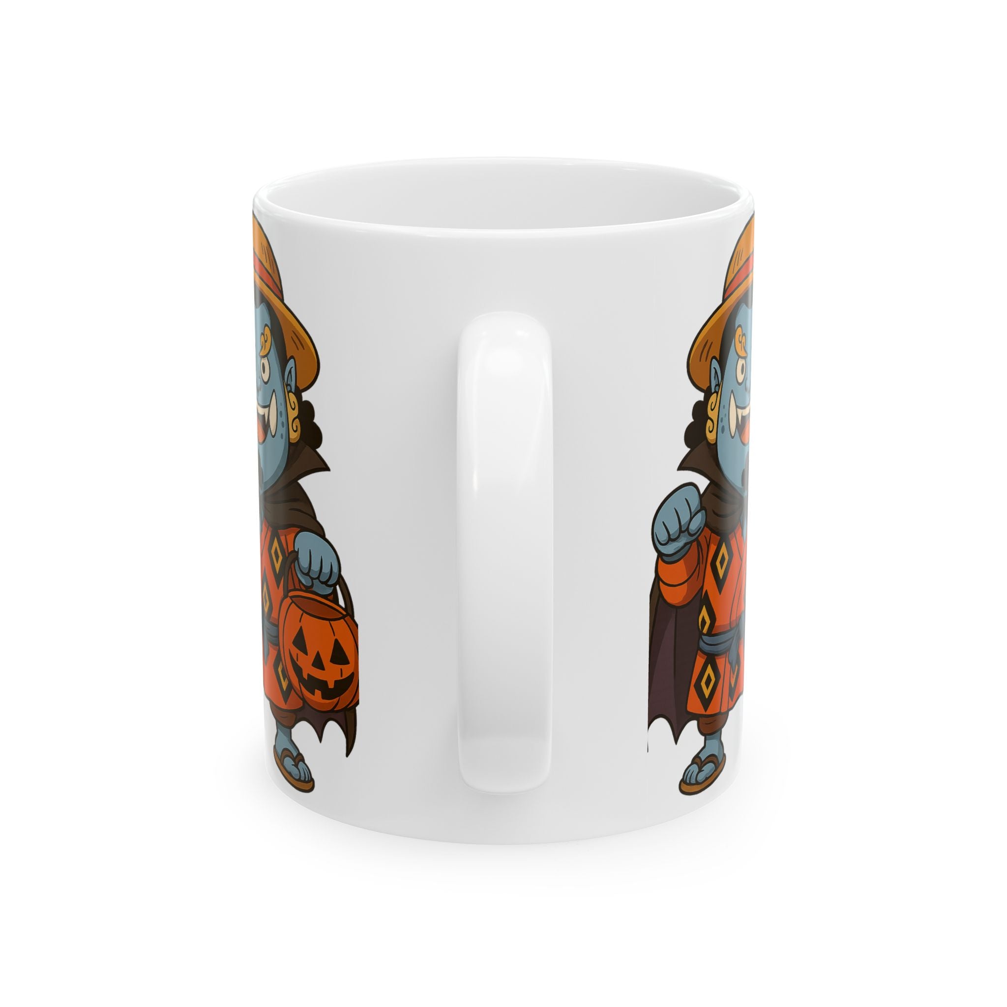 Halloween Jinbe Anime Ceramic Mug, (11oz, 15oz)