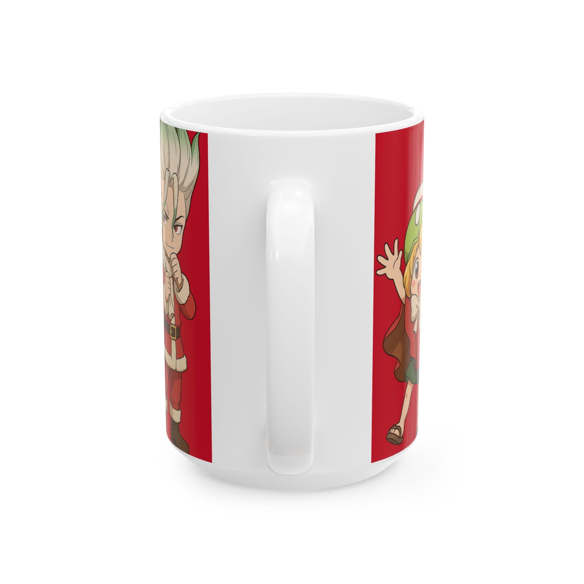 Dr Stone Anime Christmas Ceramic Mug, (11oz, 15oz)