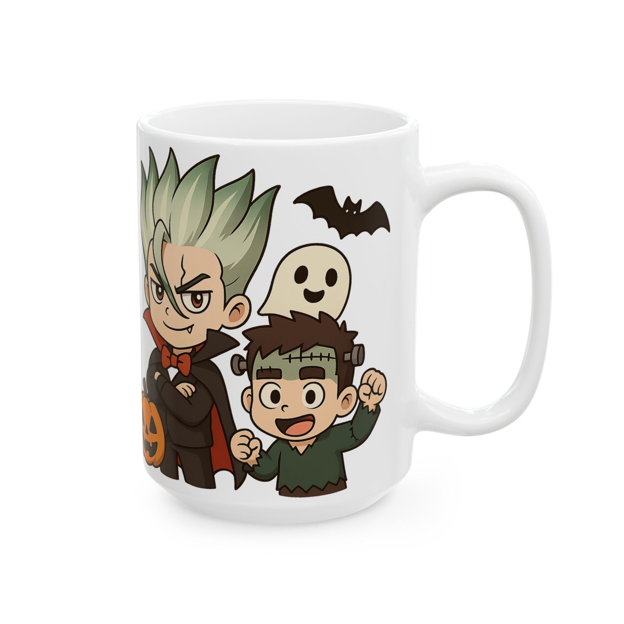 Dr Stone Anime Halloween Ceramic Mug, (11oz, 15oz)