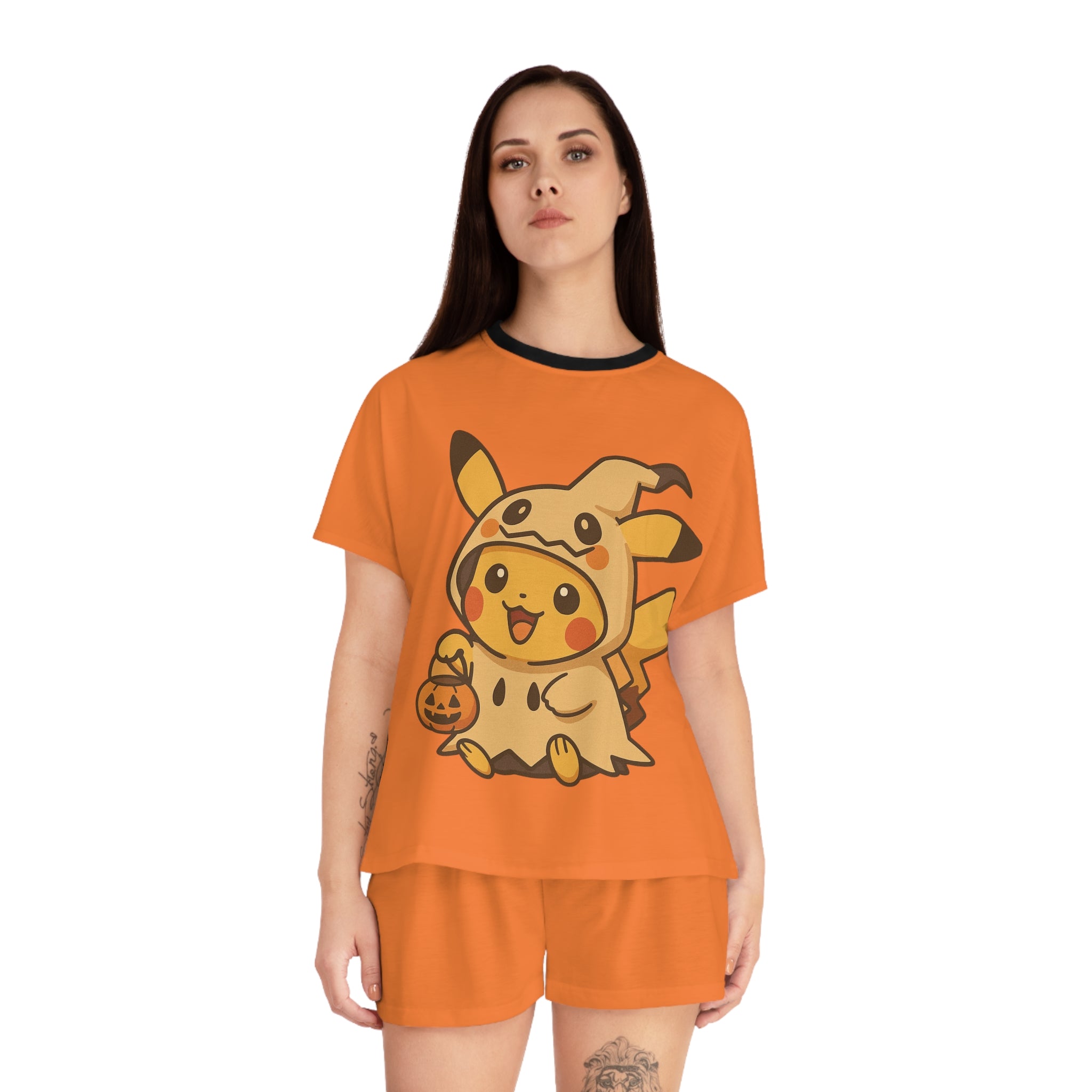 Halloween Anime Women's Short Pajama Set