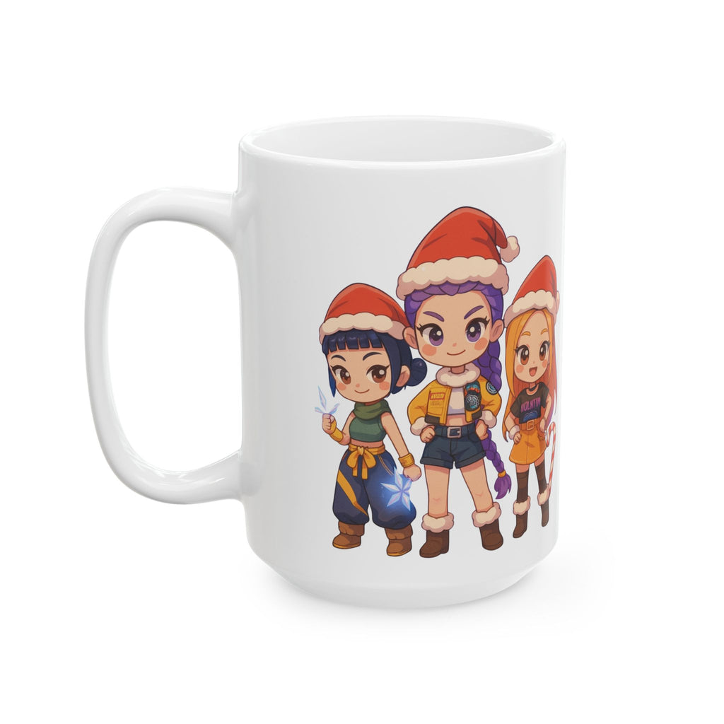 Christmas Kpop Demon hunters Ceramic Mug, (11oz, 15oz)