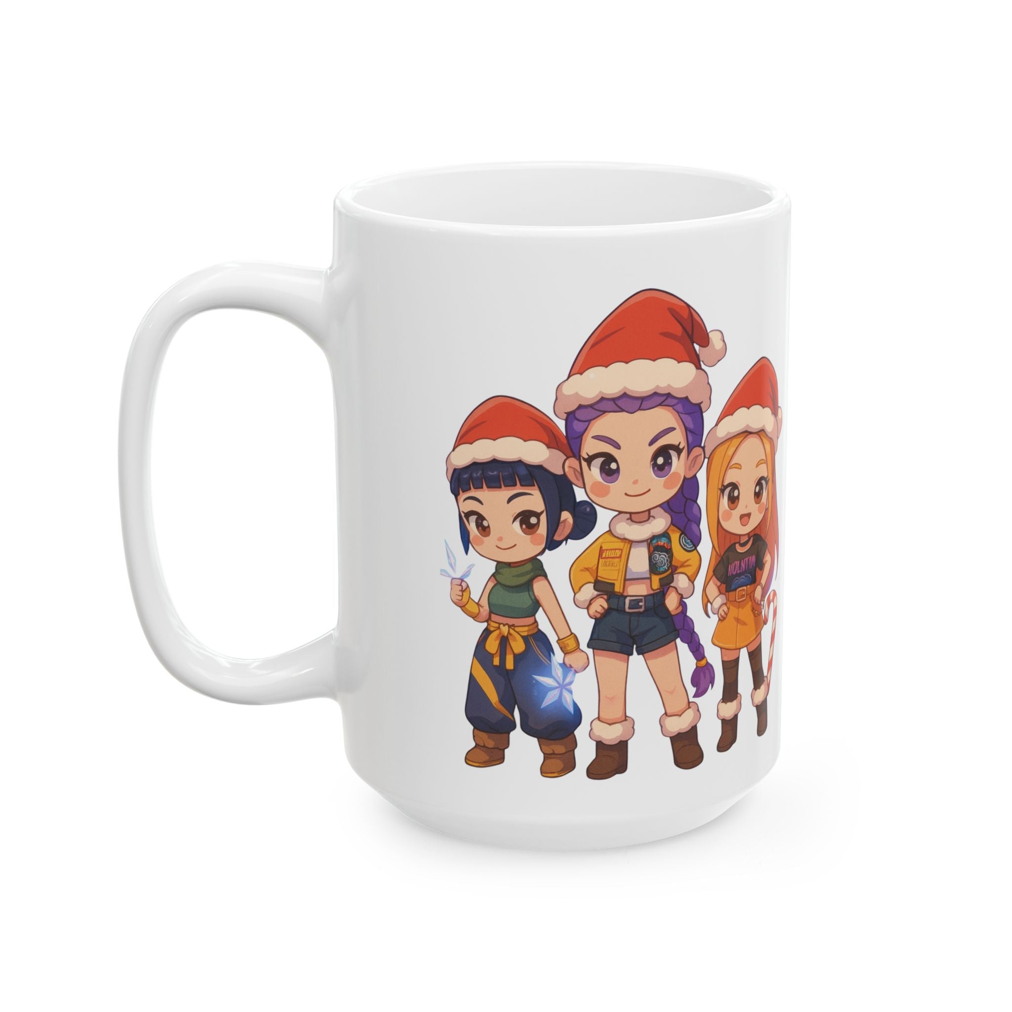 Christmas Kpop Demon hunters Ceramic Mug, (11oz, 15oz)