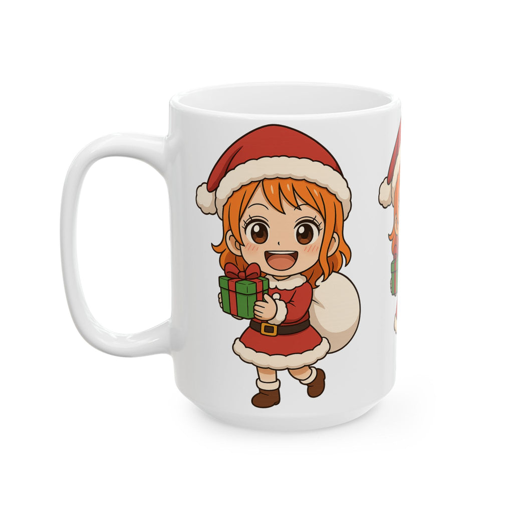 Christmas Nami Anime Ceramic Mug, (11oz, 15oz)