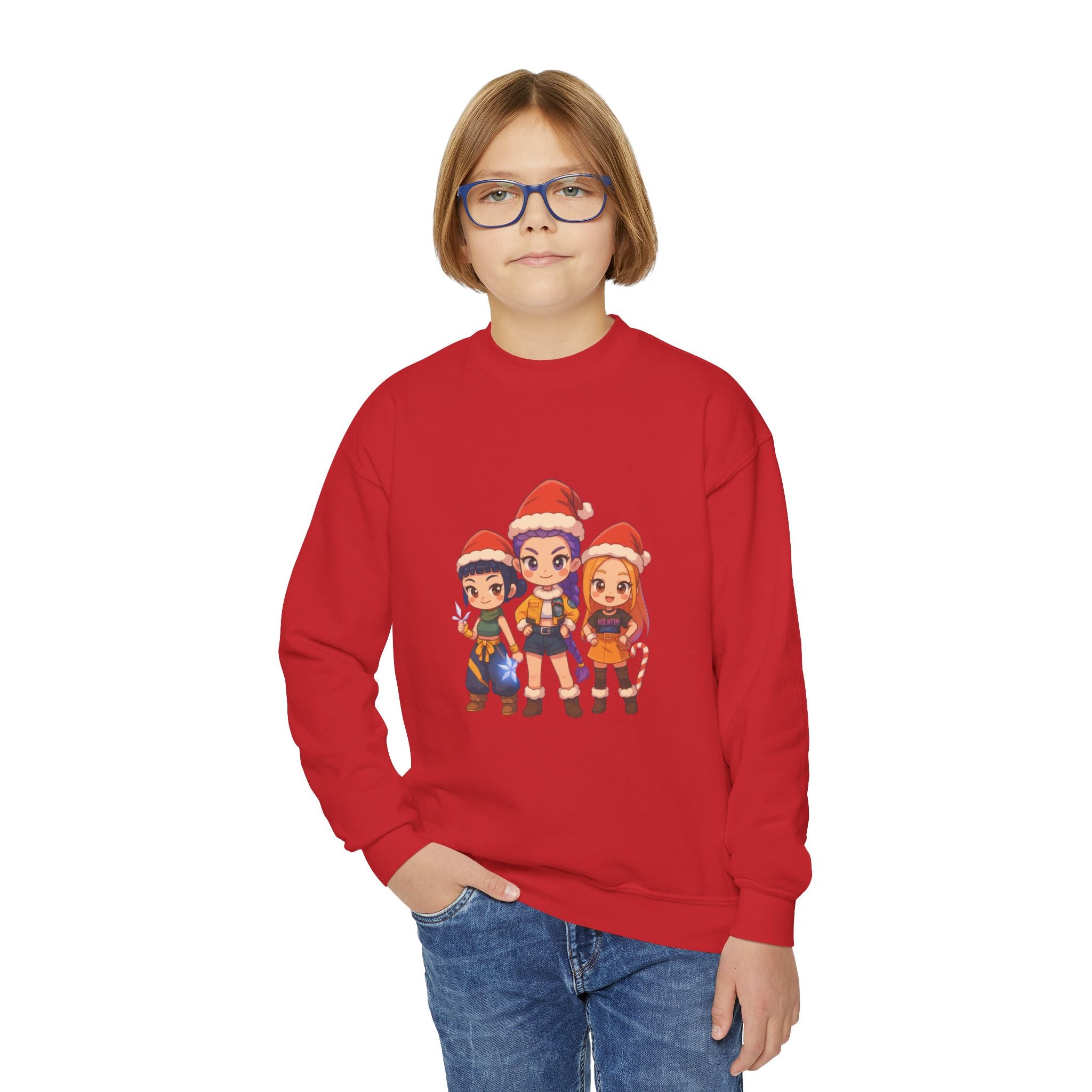 Kpop Demon Hunter Christmas Youth  Sweatshirt
