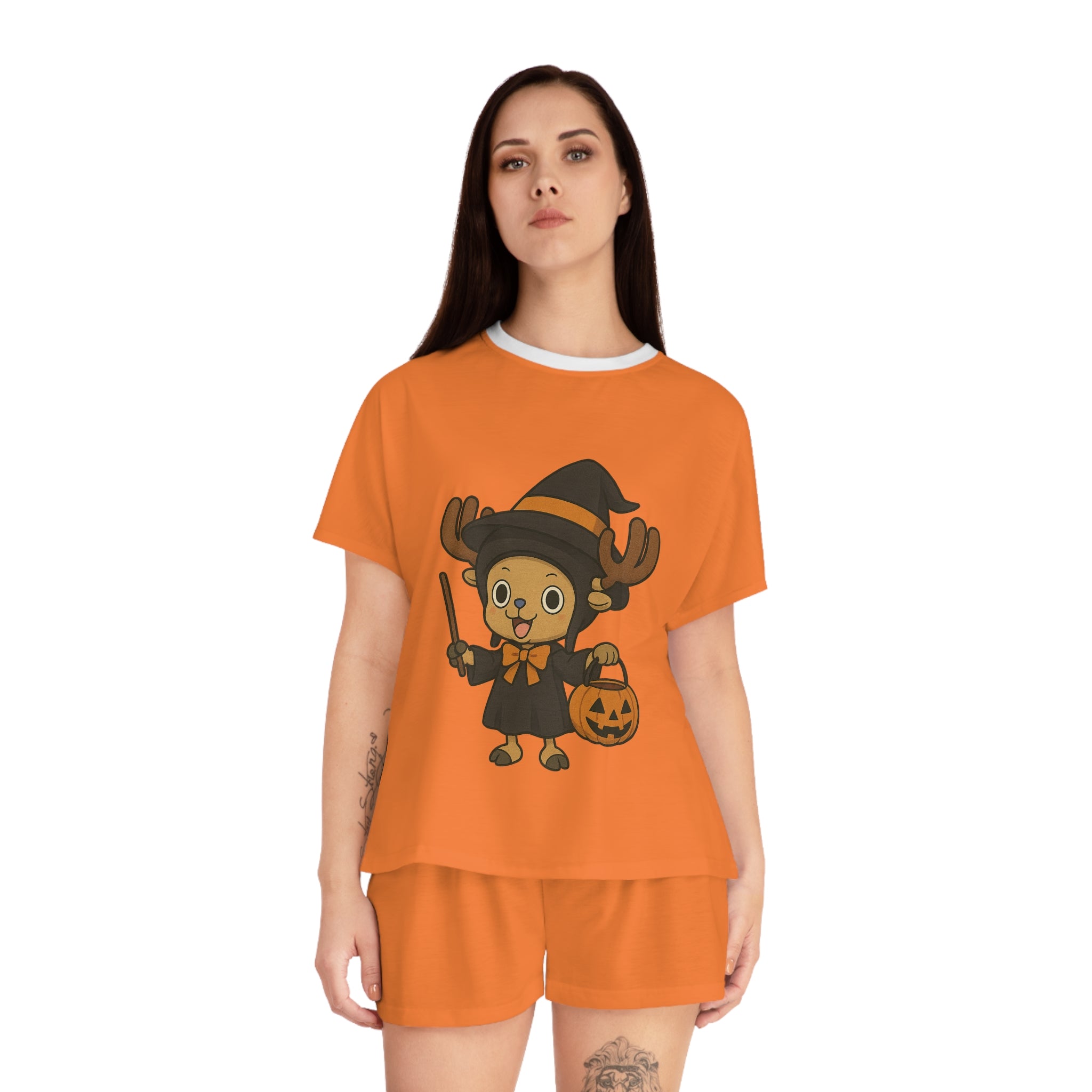 Chopper Halloween Women's Short Pajama Set