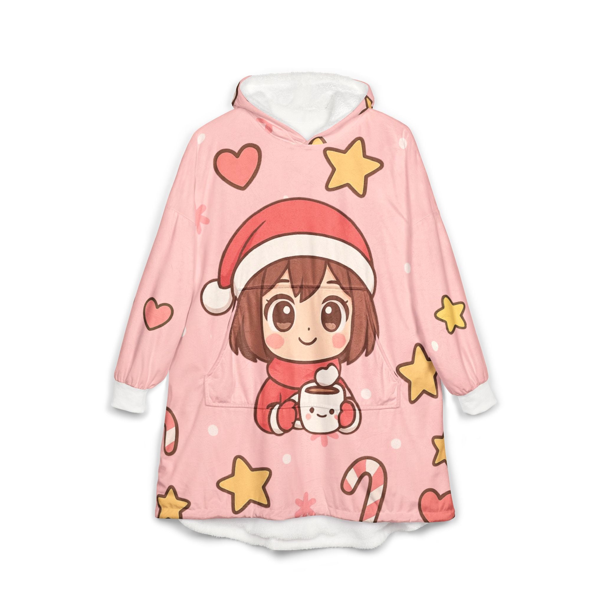 Christmas Kawaii Hooded Blanket, Japanese style
