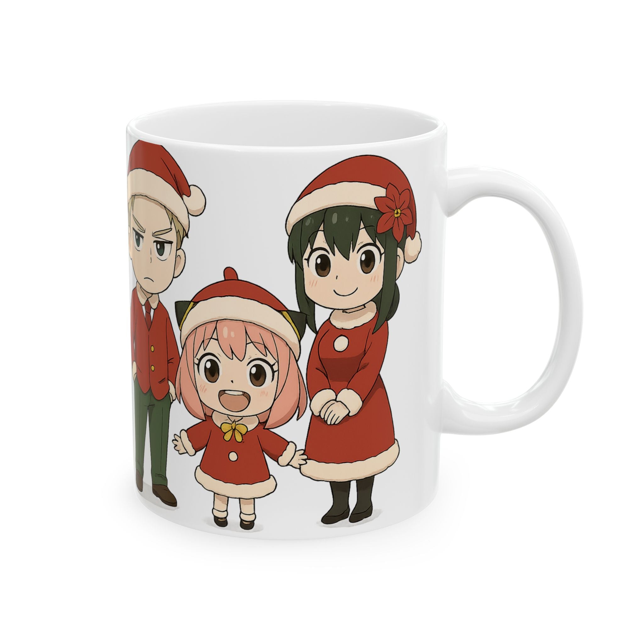 Spy x Family Anime Christmas Ceramic Mug, (11oz, 15oz)
