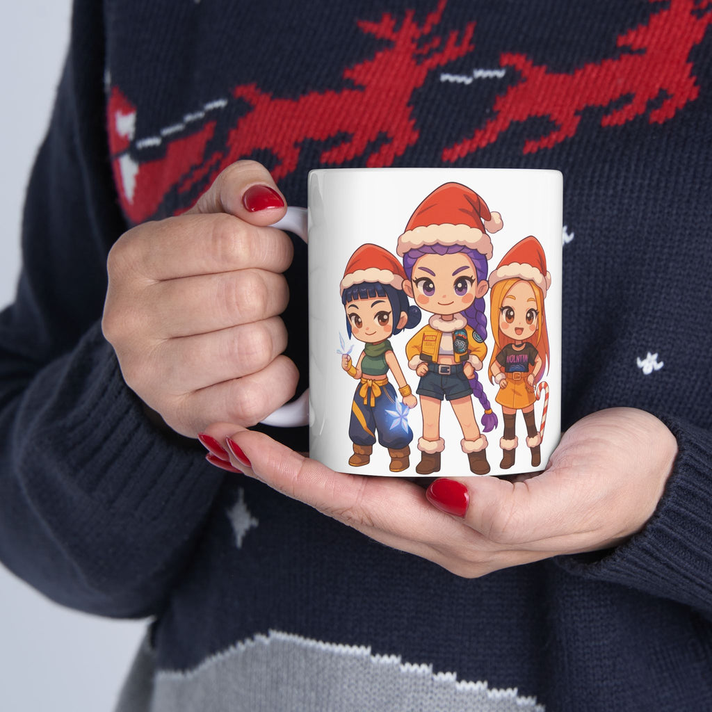 Christmas Kpop Demon hunters Ceramic Mug, (11oz, 15oz)
