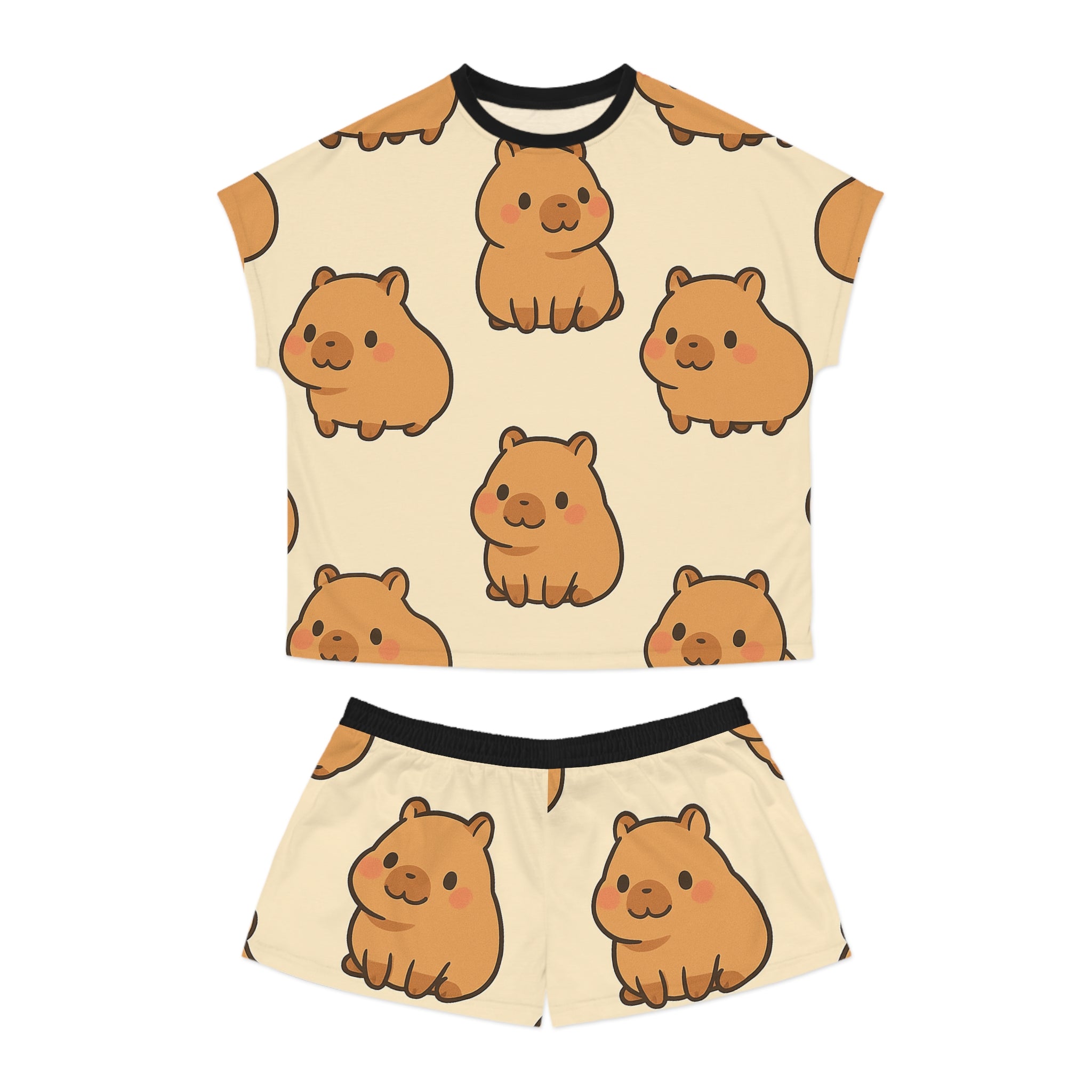 Capybara Women's Short Pajama Set