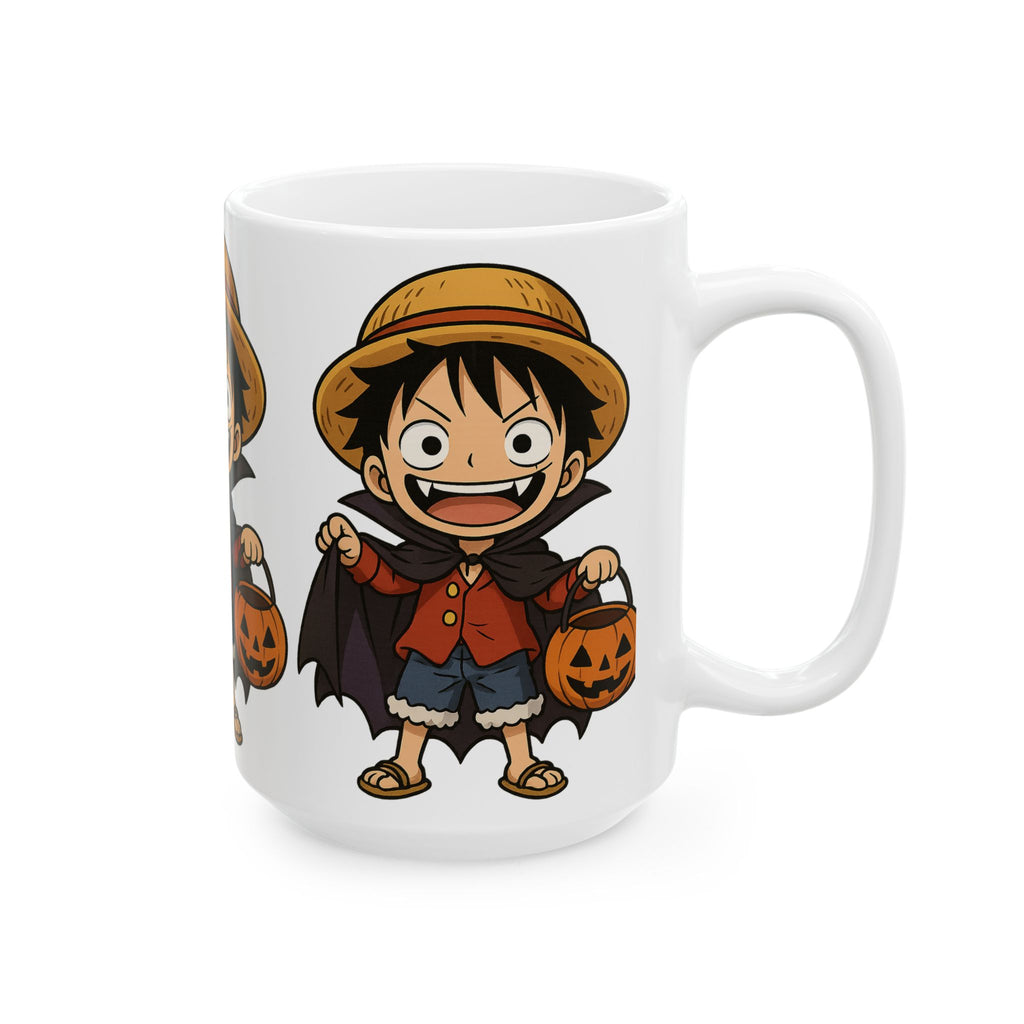 Halloween Luffy Anime Ceramic Mug, (11oz, 15oz)