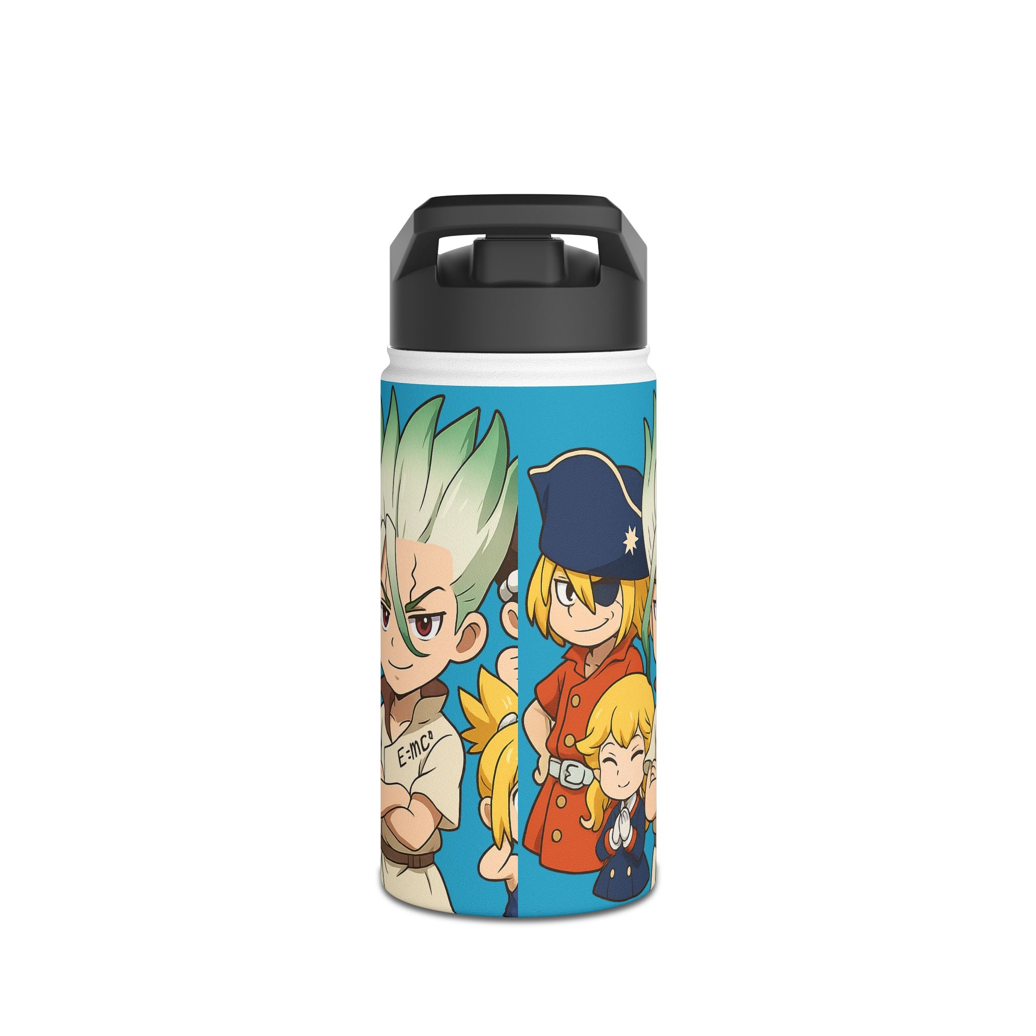 Dr Stone Anime Stainless Steel Water Bottle, Standard Lid