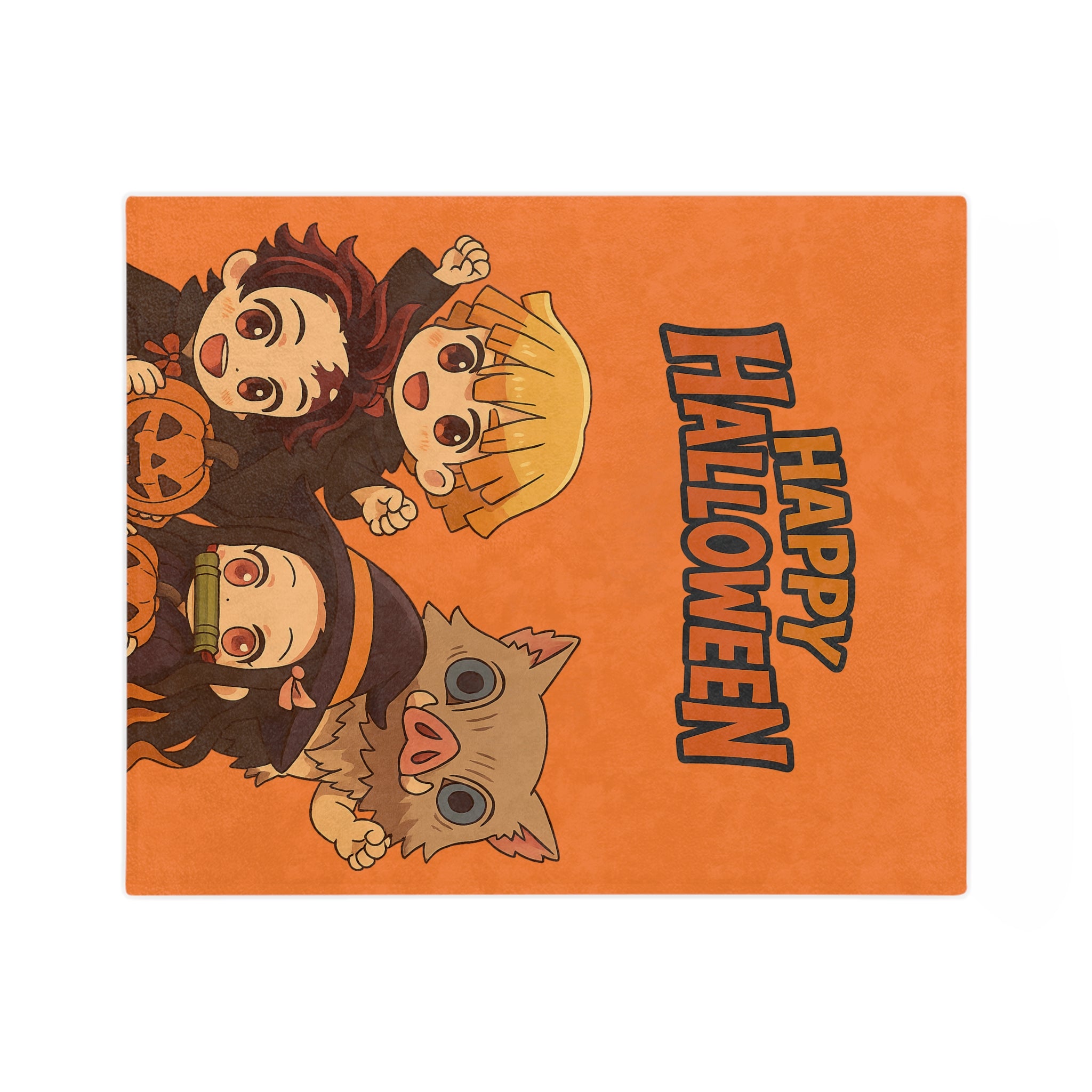 Demon Slayer Halloween Velveteen Microfiber Blanket