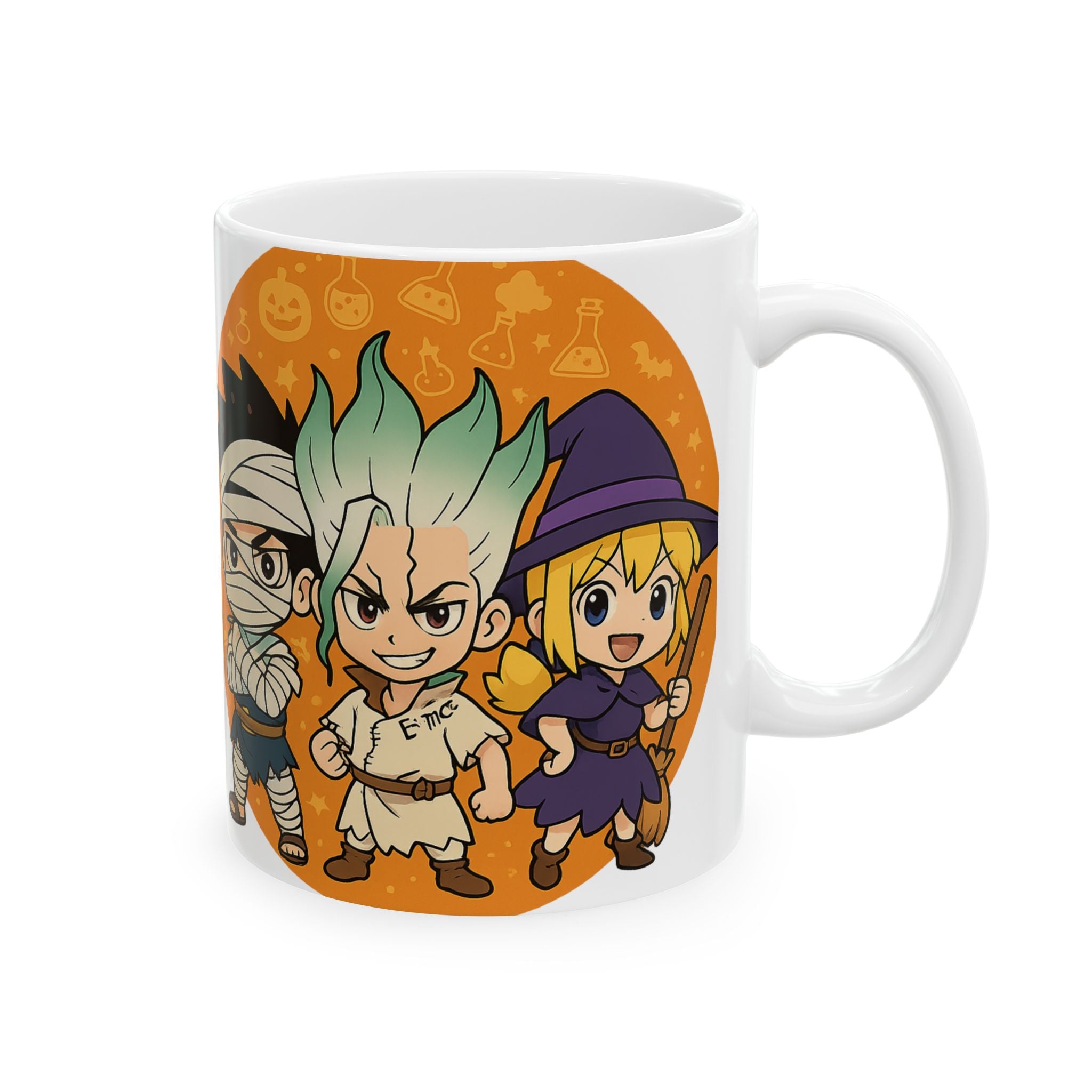 Dr Stone Anime Halloween Ceramic Mug, (11oz, 15oz)