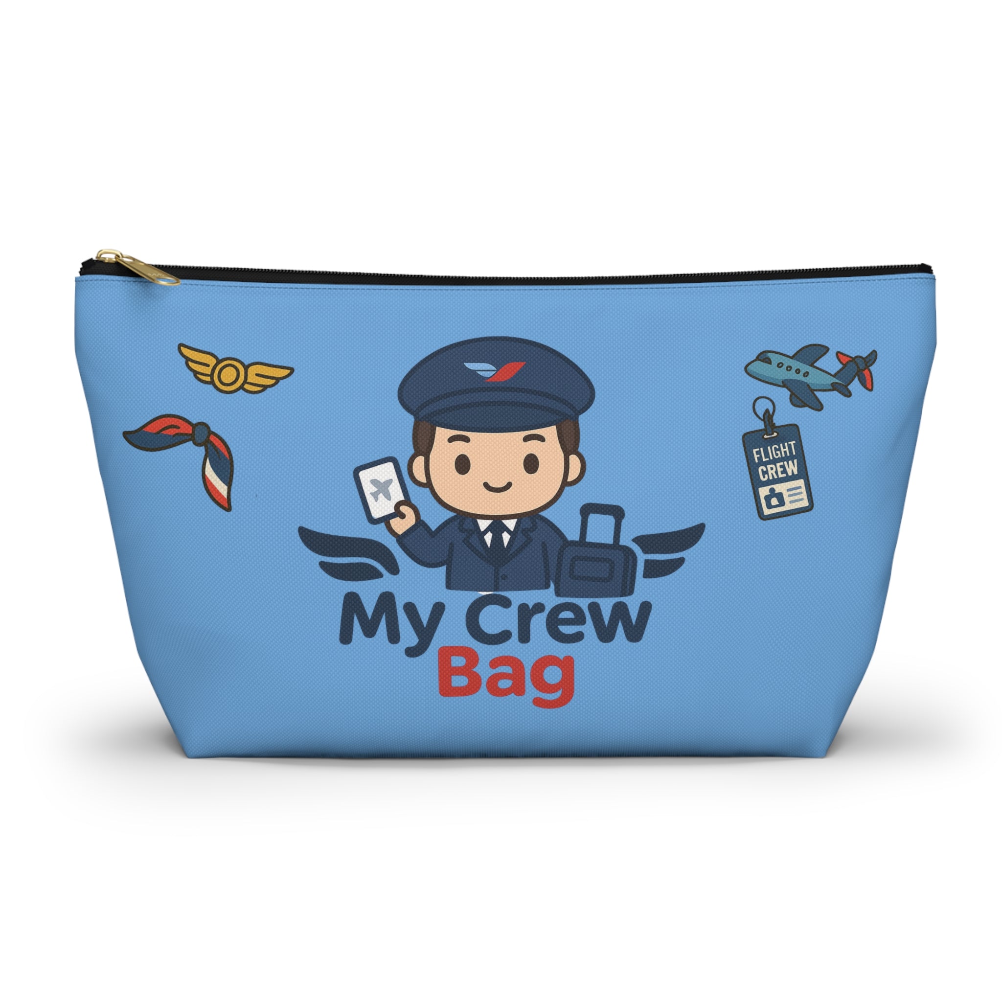 Flight Crew Accessory Pouch w T-bottom