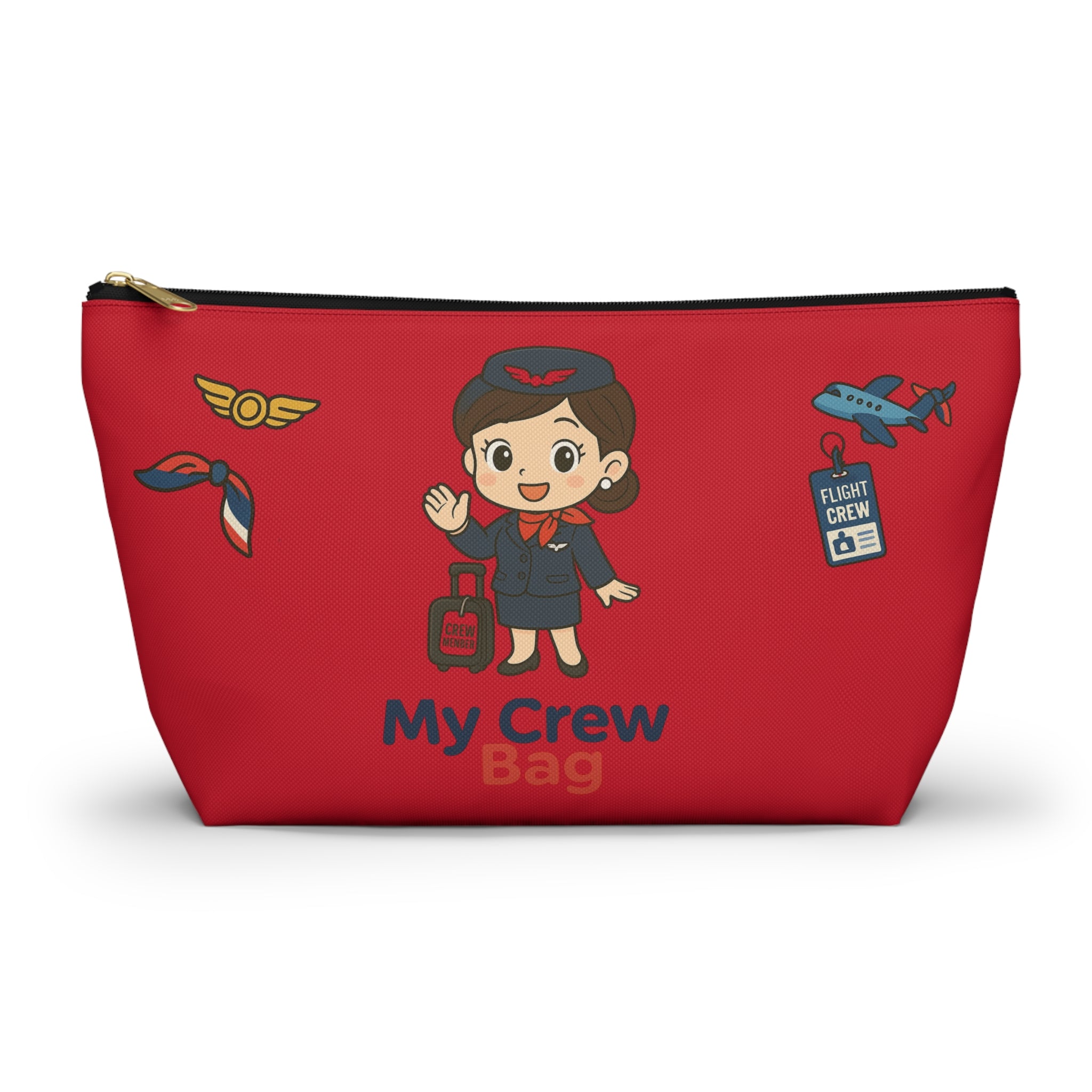 Flight Crew Accessory Pouch w T-bottom