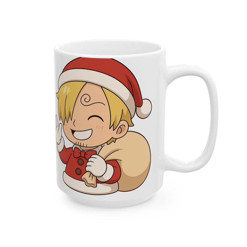 Christmas Sanji Anime Ceramic Mug, (11oz, 15oz)