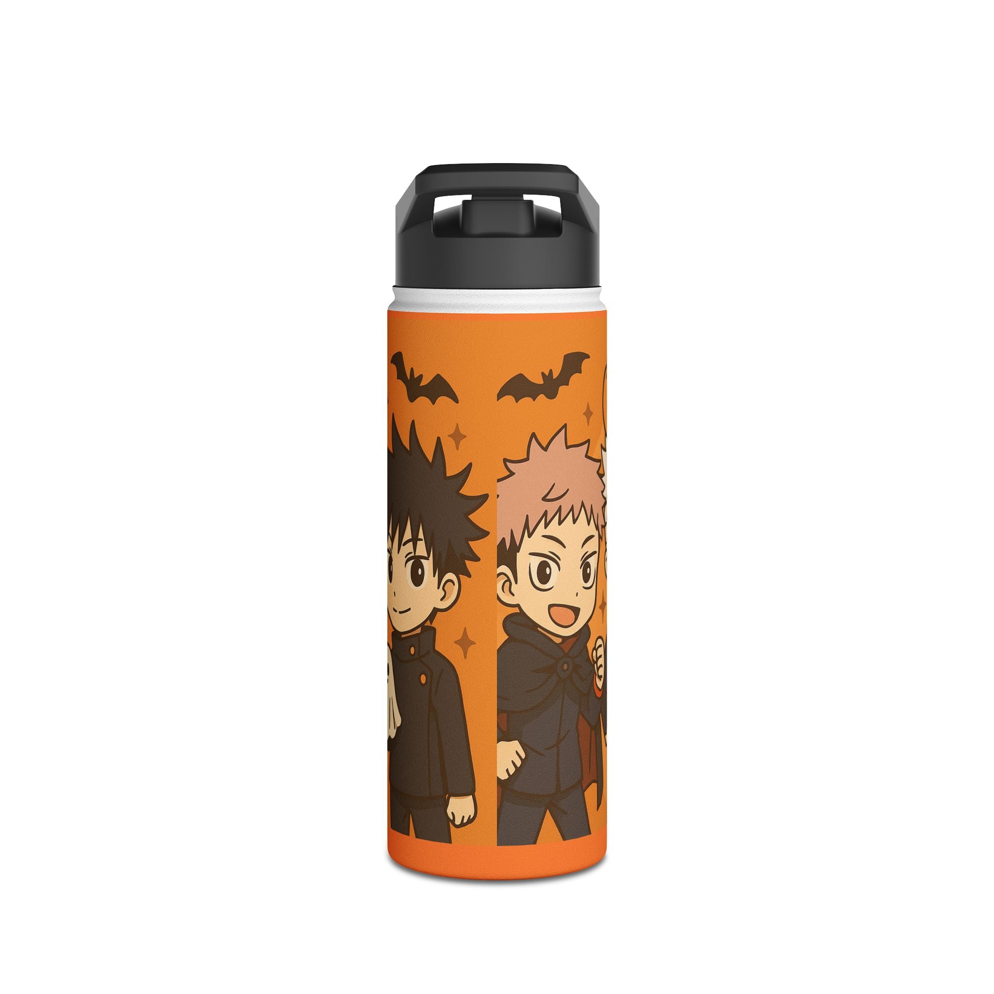 Jujutsu kaisen Anime Stainless Steel Water Bottle, Standard Lid