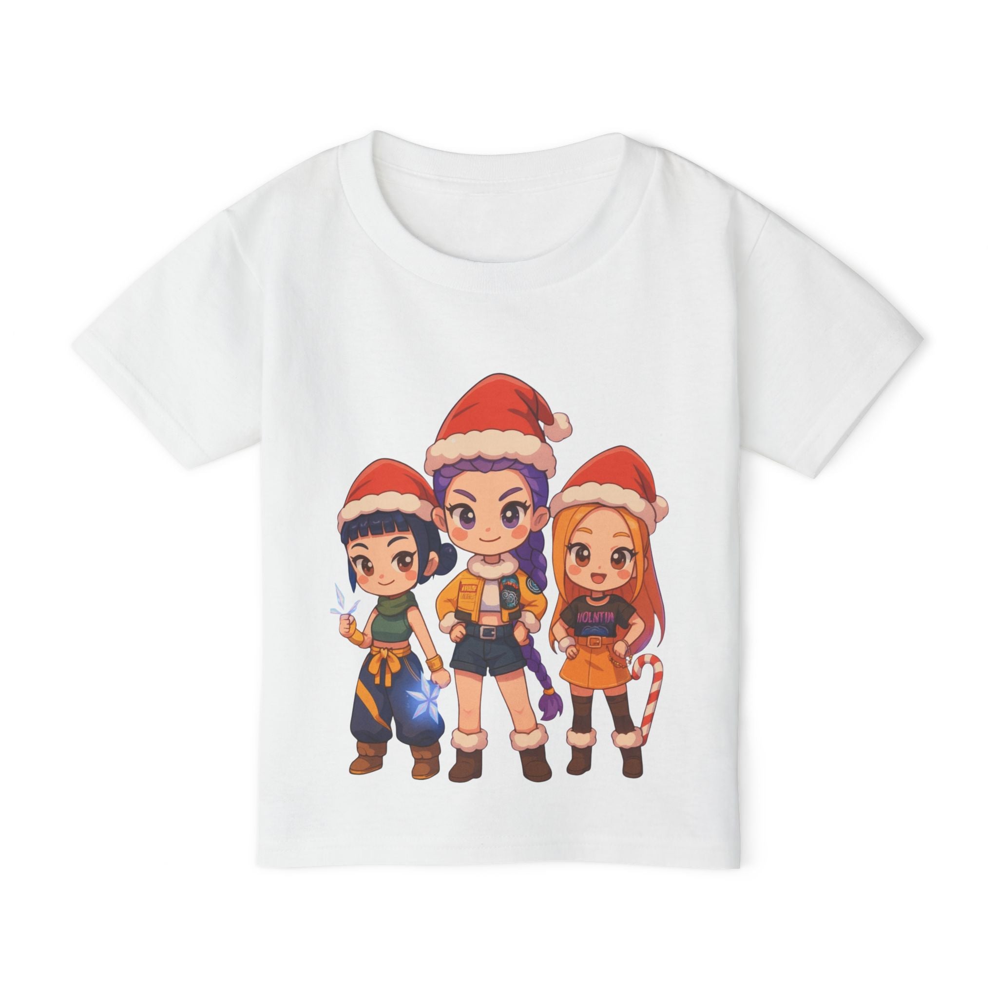 Kpop Demon Hunter Christmas Anime Heavy Cotton™ Toddler T-shirt