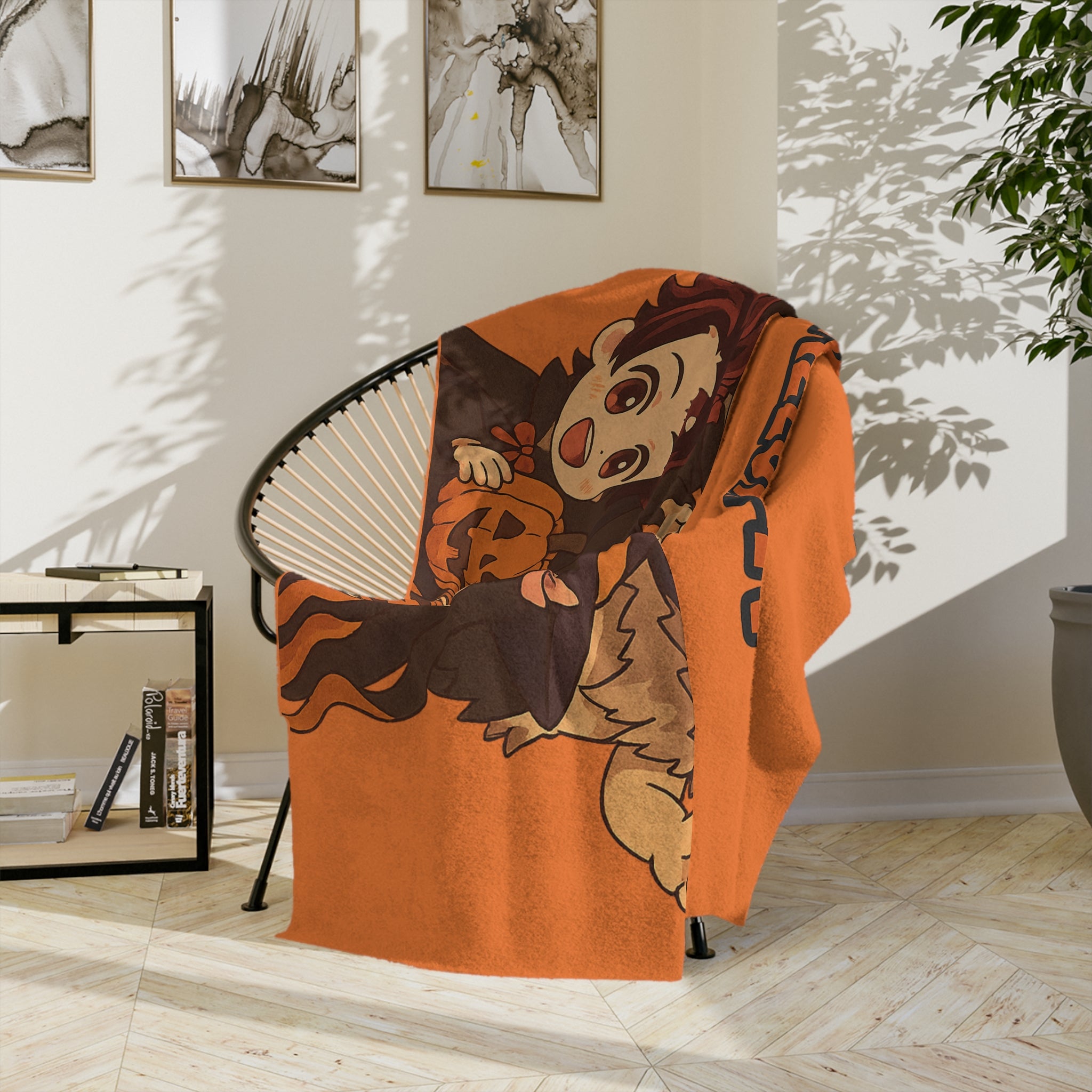 Demon Slayer Halloween Velveteen Microfiber Blanket