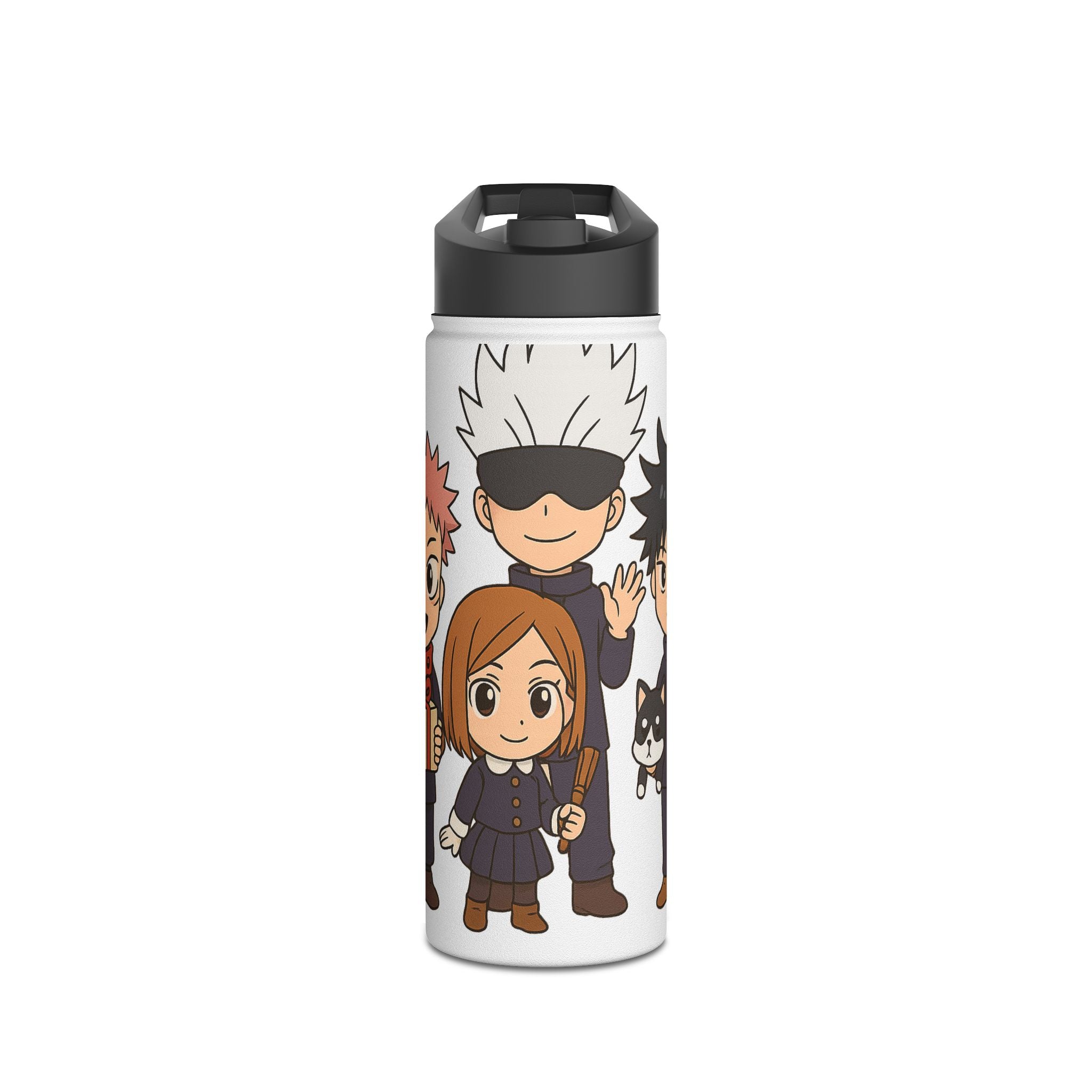 Jujutsu Kaisen Anime Stainless Steel Water Bottle, Standard Lid ( Solo Leveling)