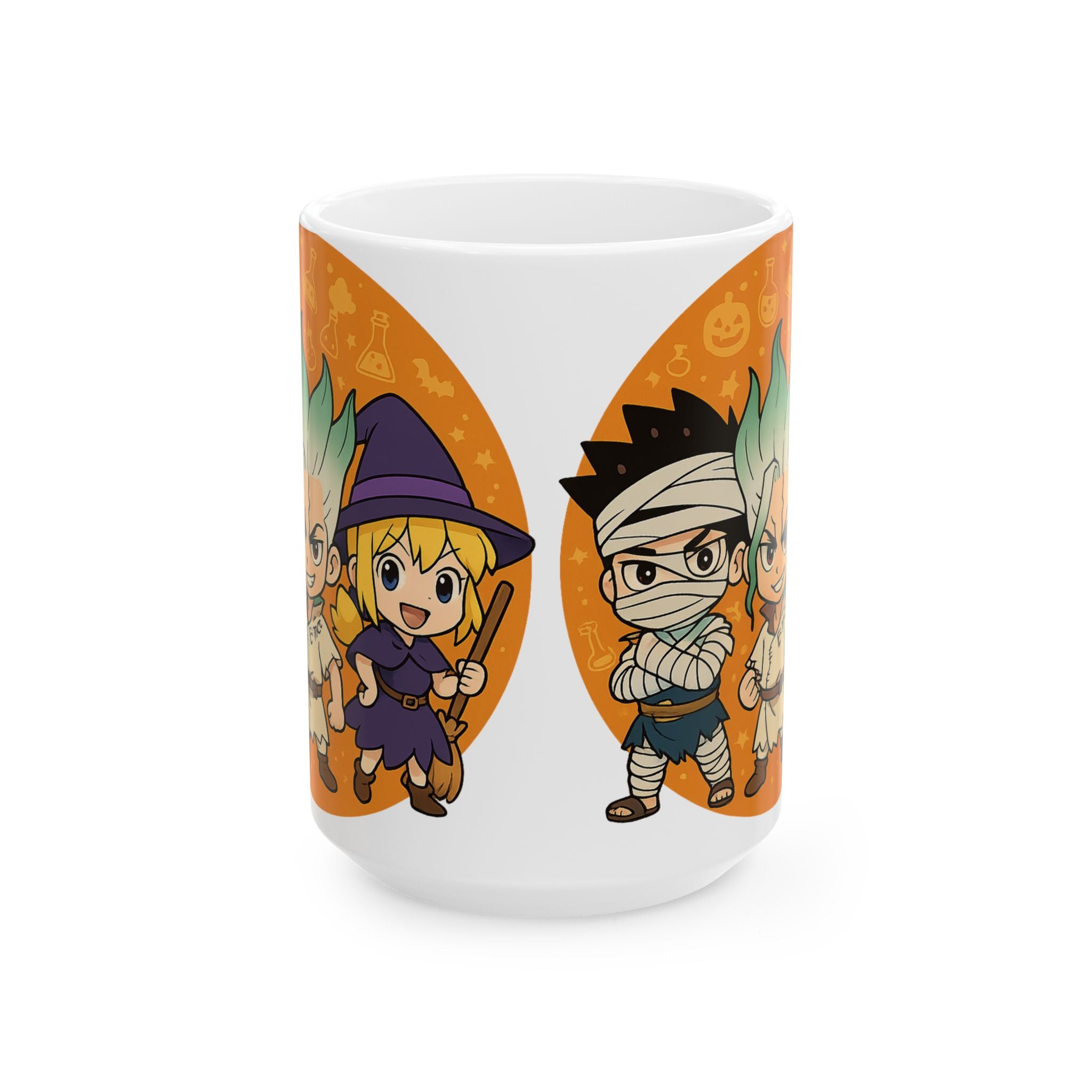 Dr Stone Anime Halloween Ceramic Mug, (11oz, 15oz)
