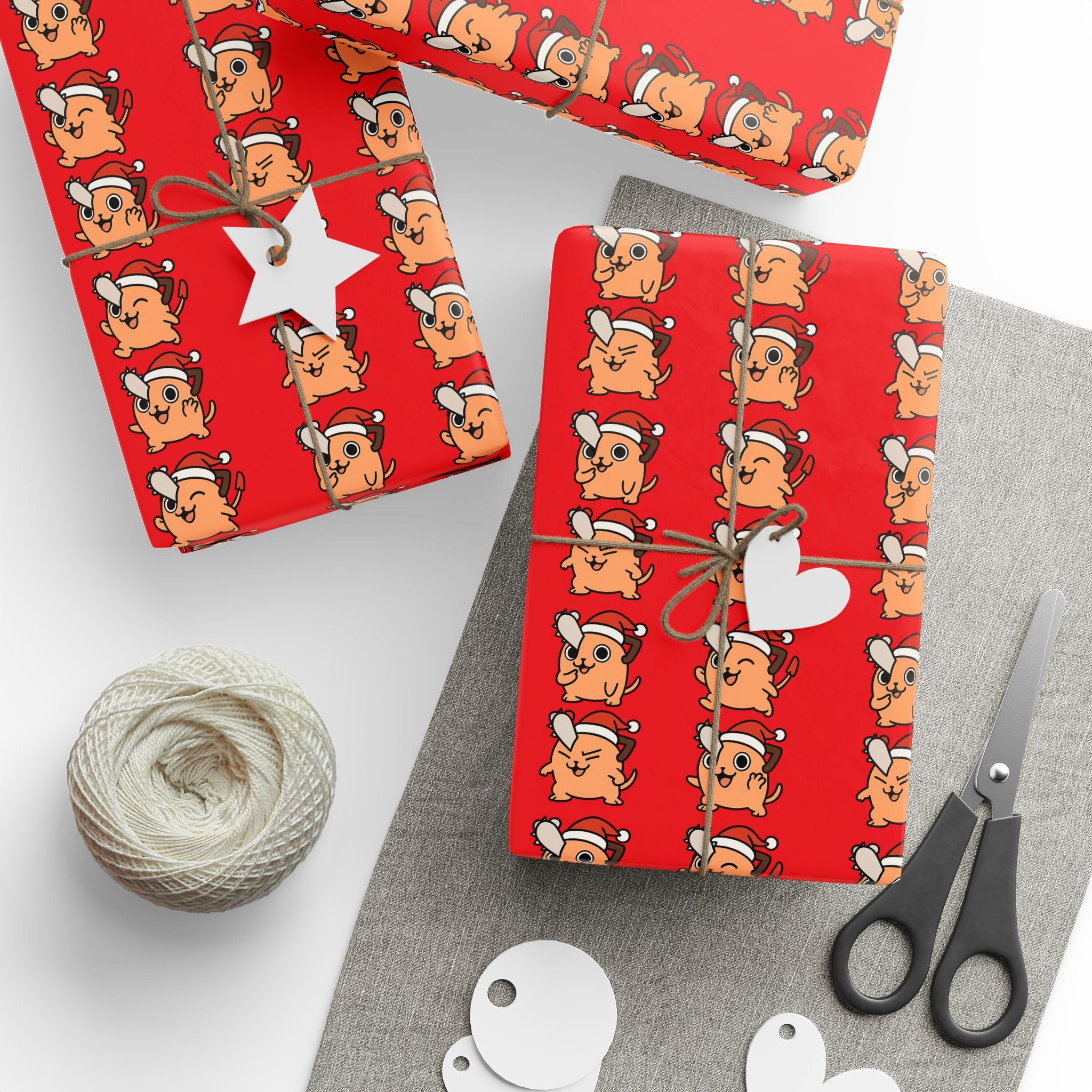 Pochita Christmas Wrapping Papers