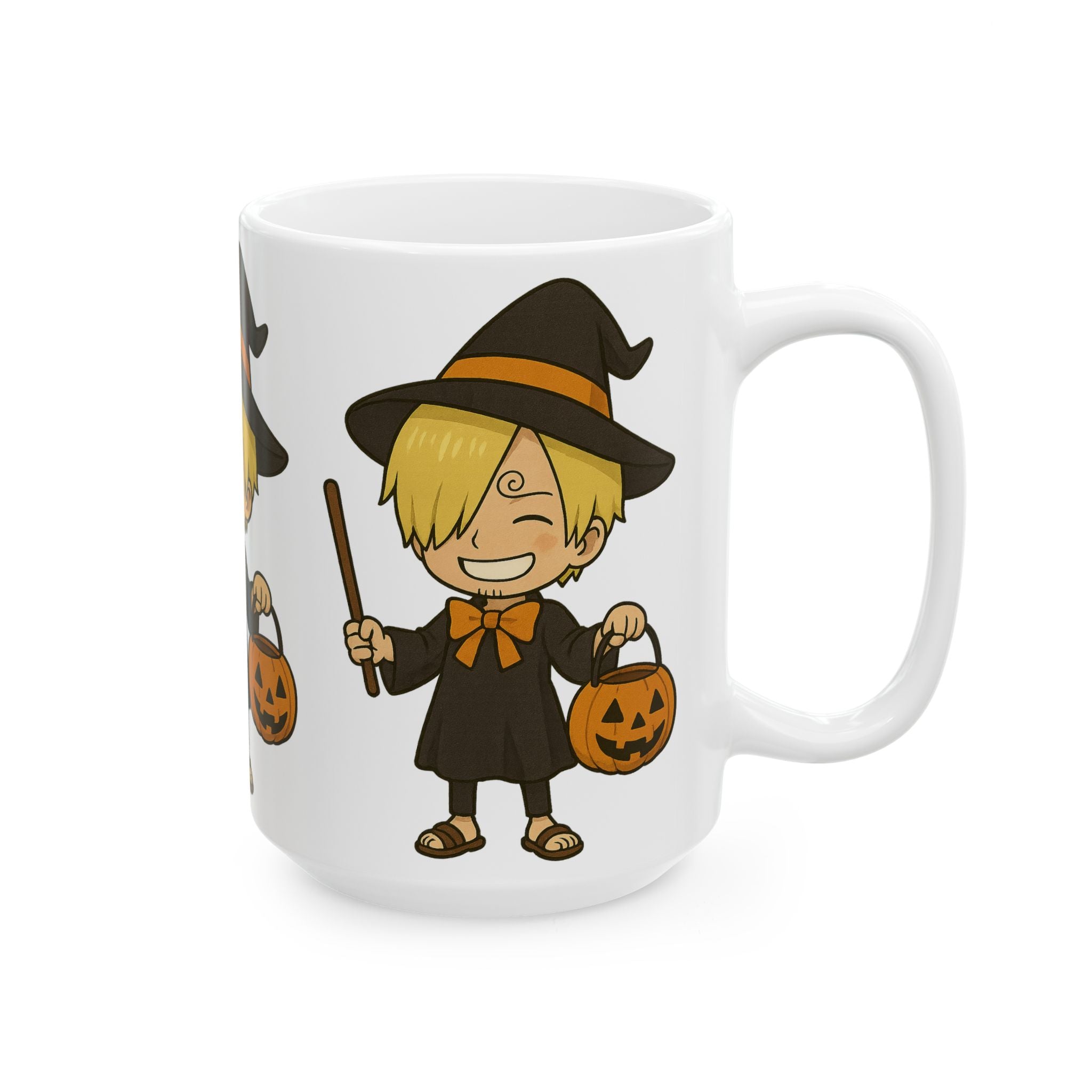 Halloween Sanji Anime Ceramic Mug, (11oz, 15oz)