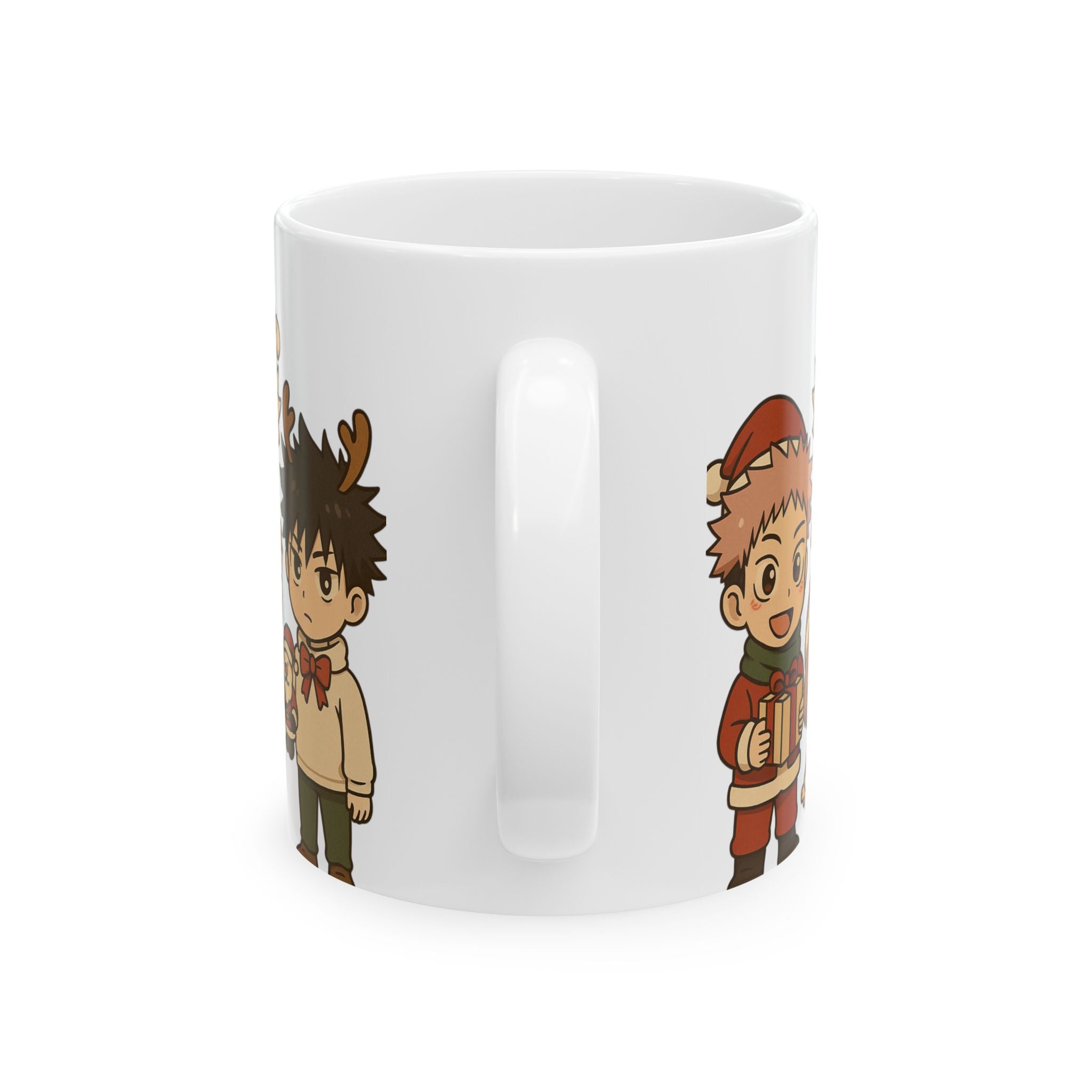 Jujutsu kaisen Christmas Anime Ceramic Mug, (11oz, 15oz)