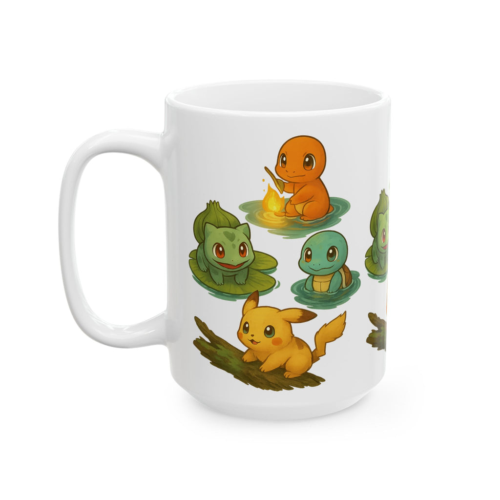 Chibi Anime Ceramic Mug, (11oz, 15oz)