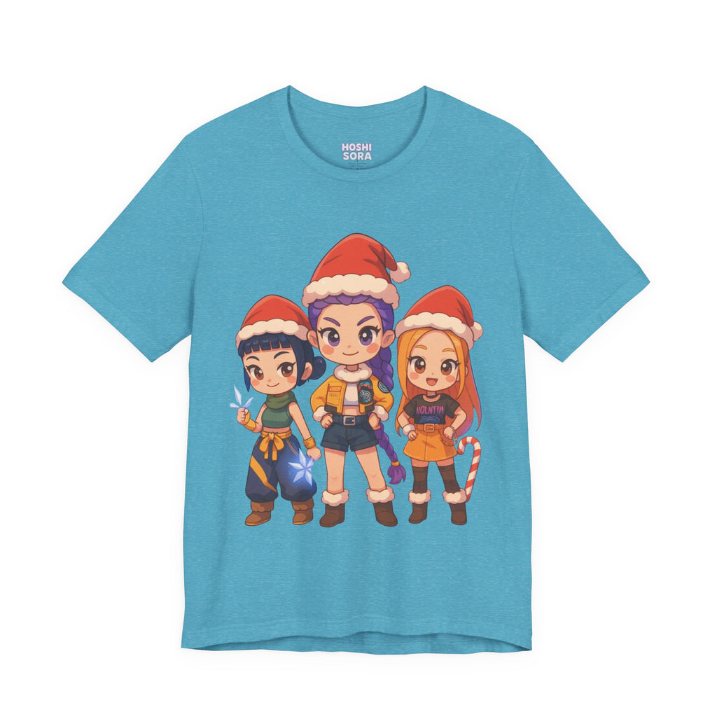 Kpop Demon Hunter Christmas Unisex Jersey Short Sleeve Tee