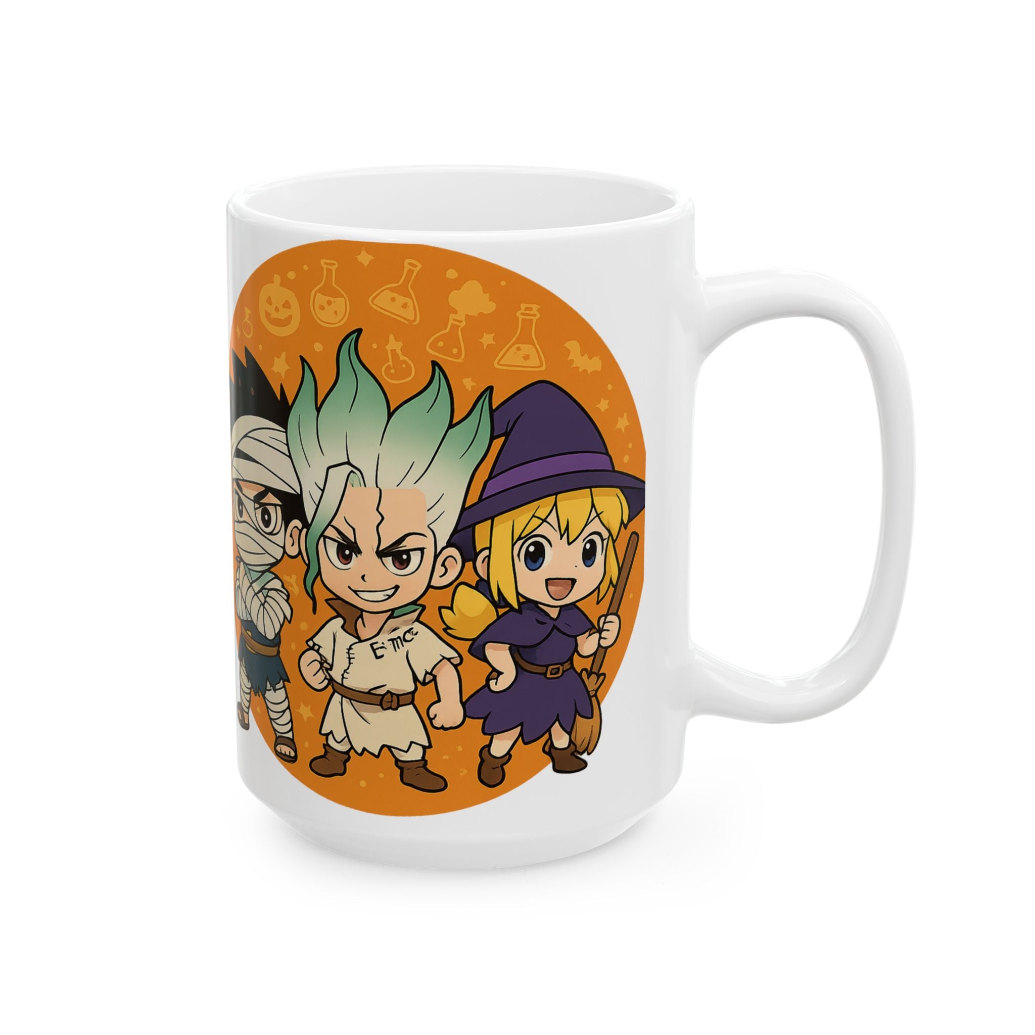Dr Stone Anime Halloween Ceramic Mug, (11oz, 15oz)