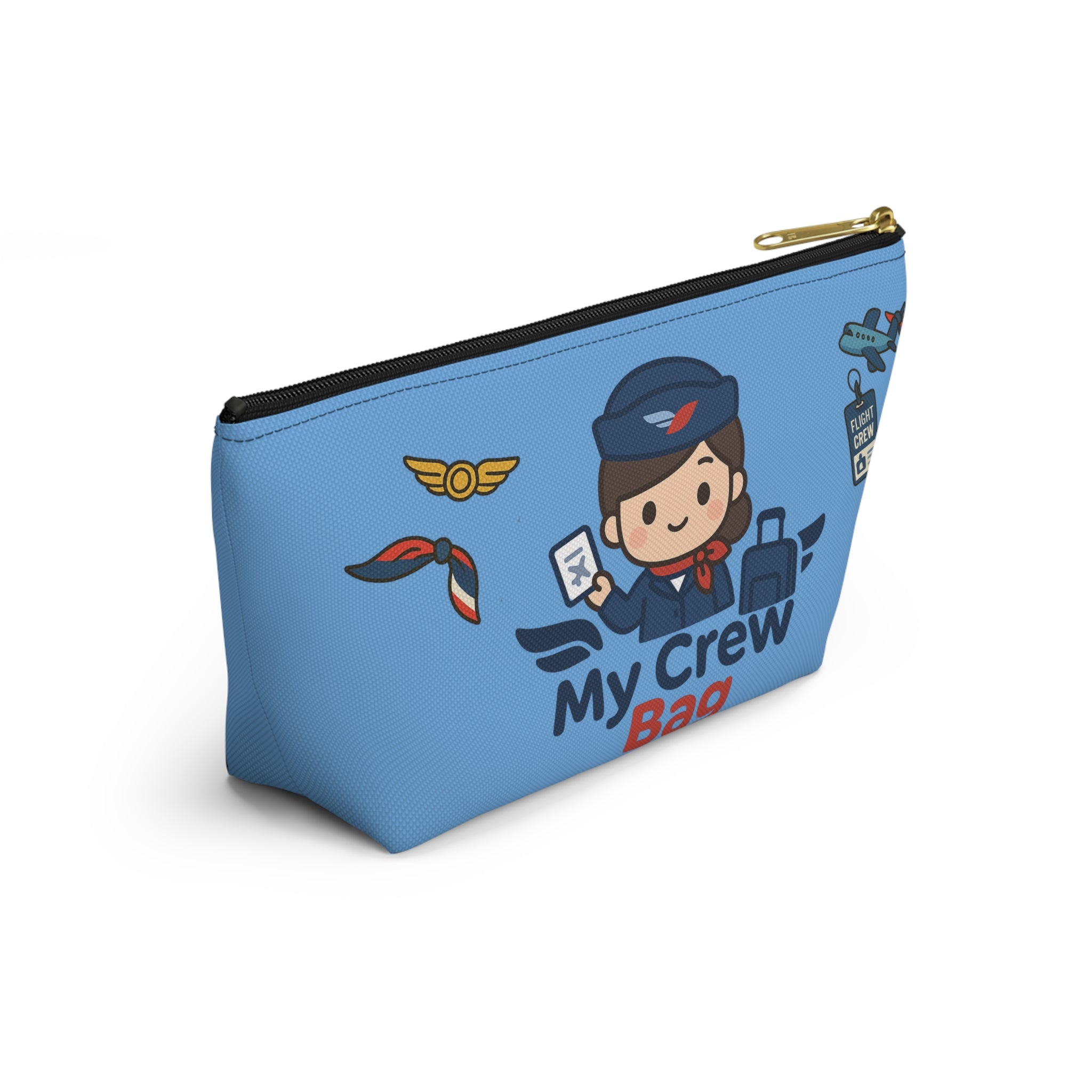 Flight Crew Accessory Pouch w T-bottom